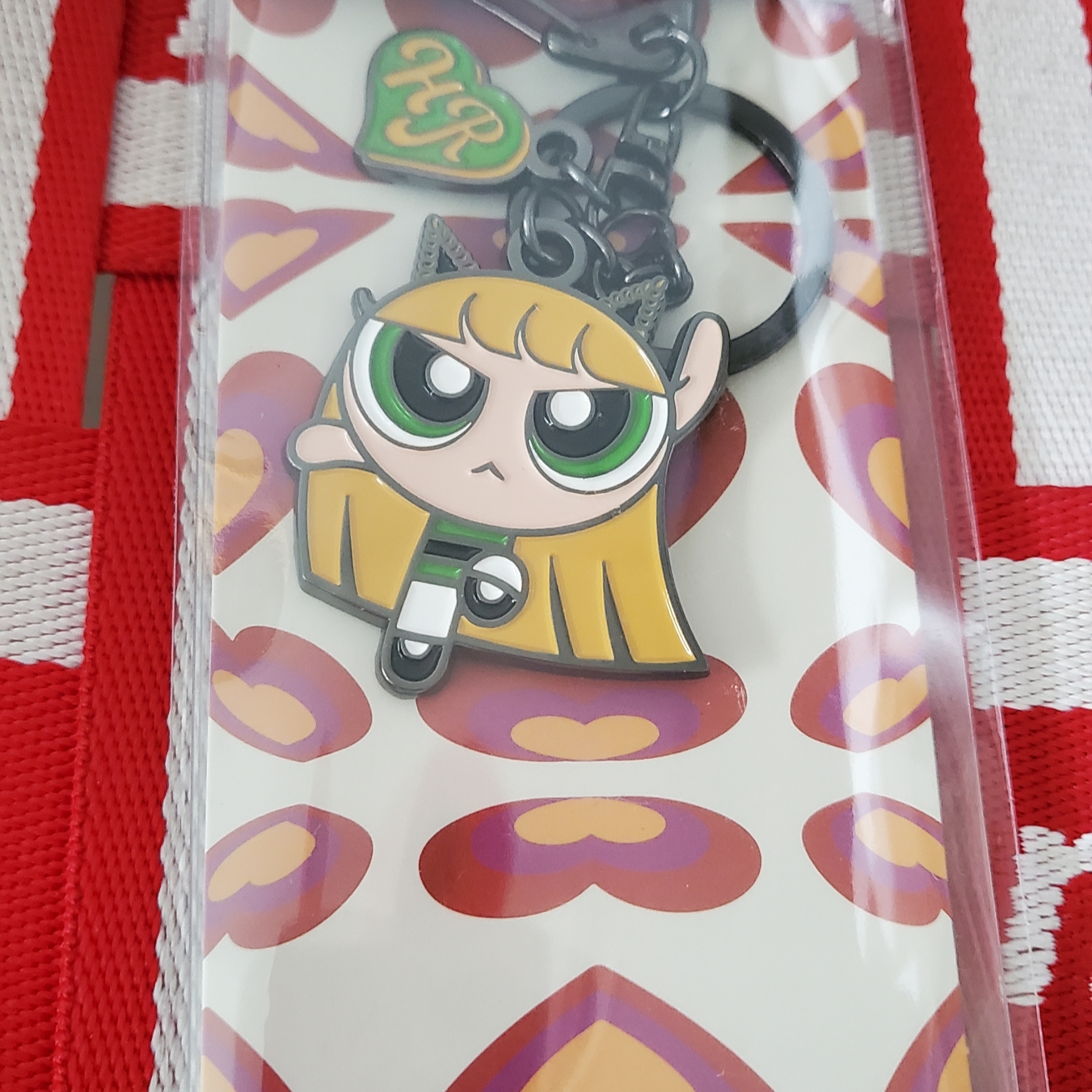 NewJeans x The Powerpuff Girls Metal Keyring Haerin 착용 스타일