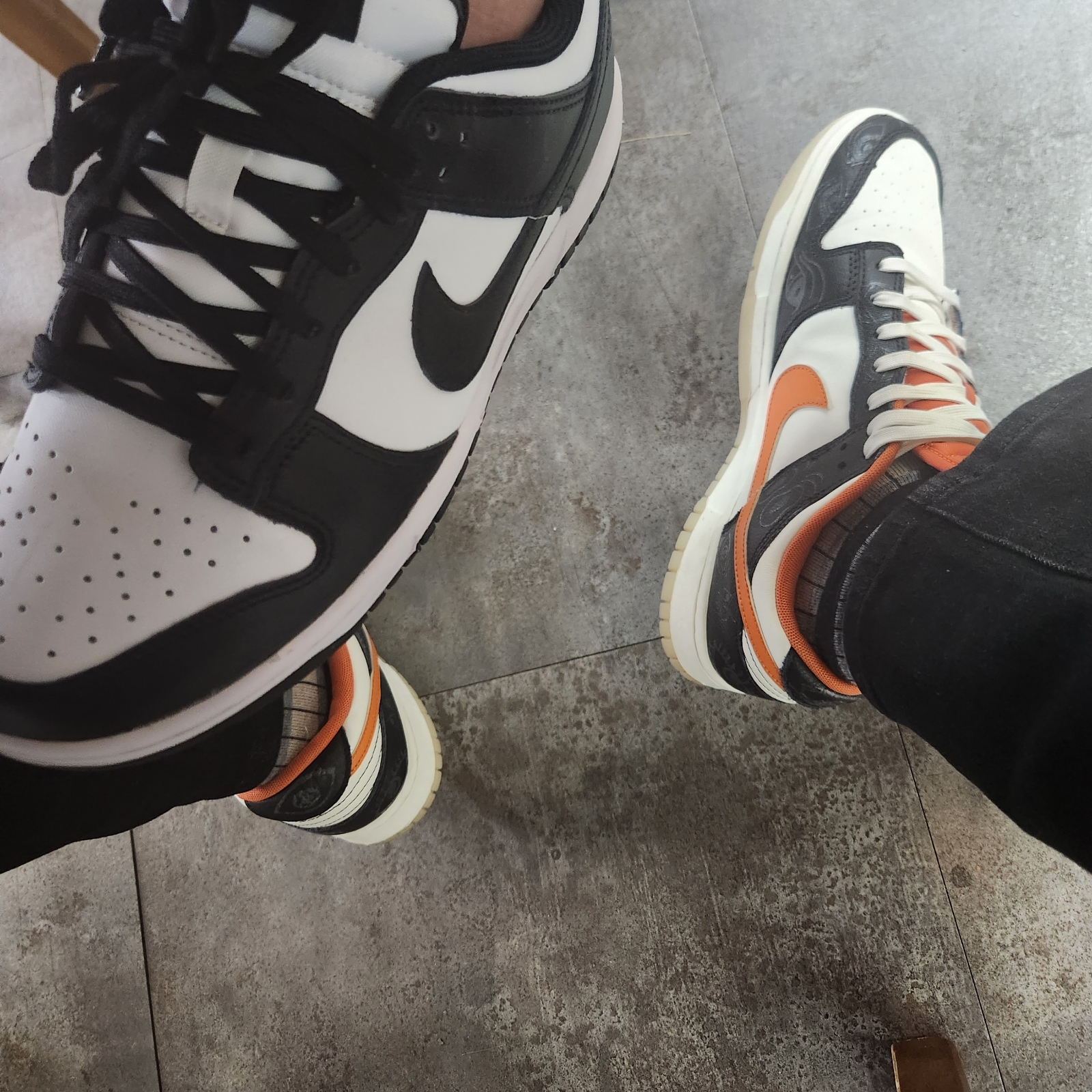 (W) Nike Dunk Low Black 착용 스타일