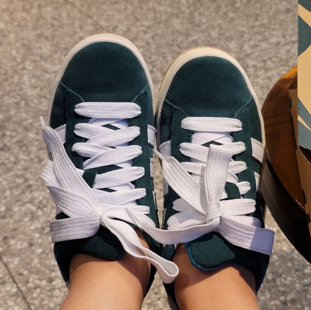 Adidas Campus 00s Dark Green 착용 스타일