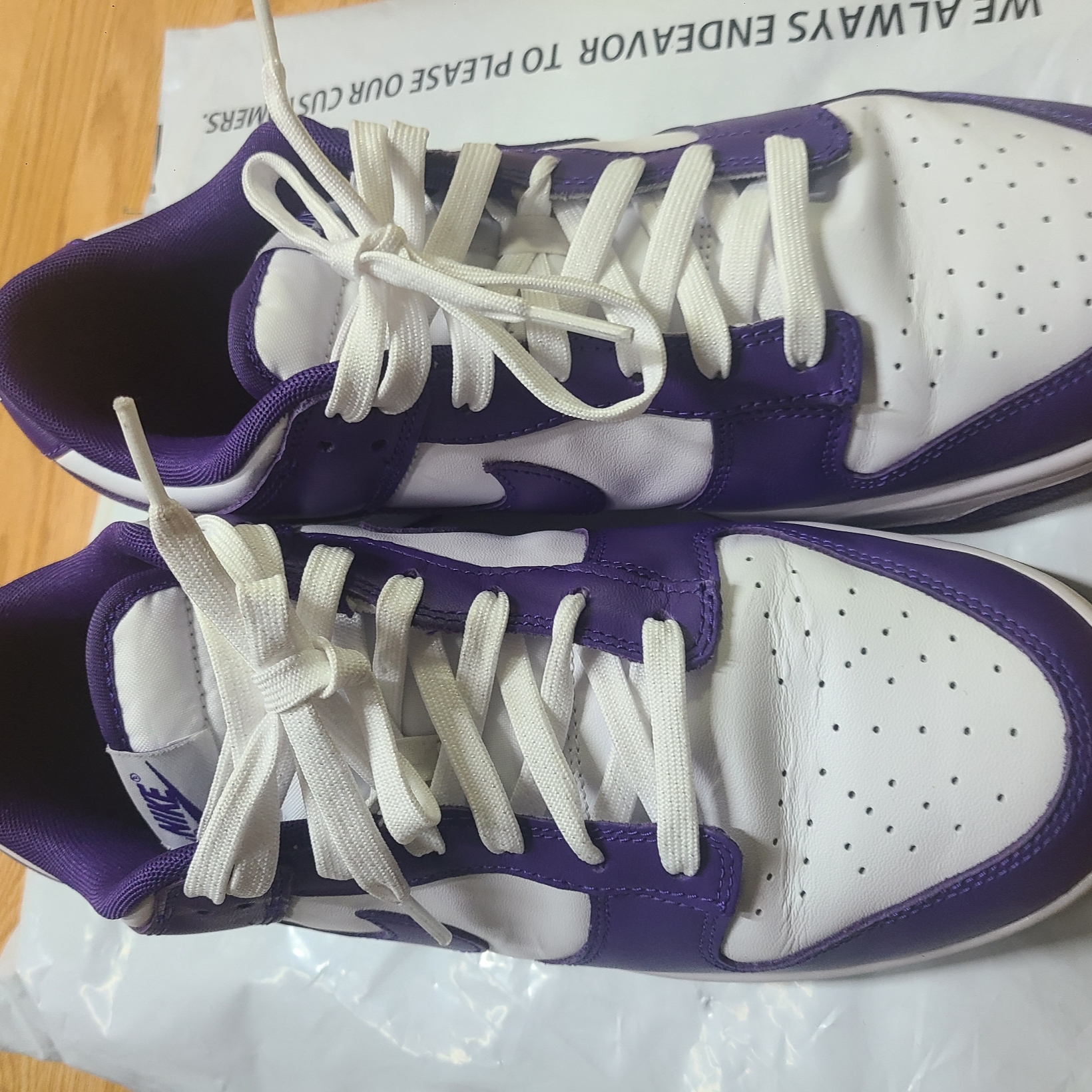 Nike Dunk Low Retro Championship Court Purple 착용 스타일