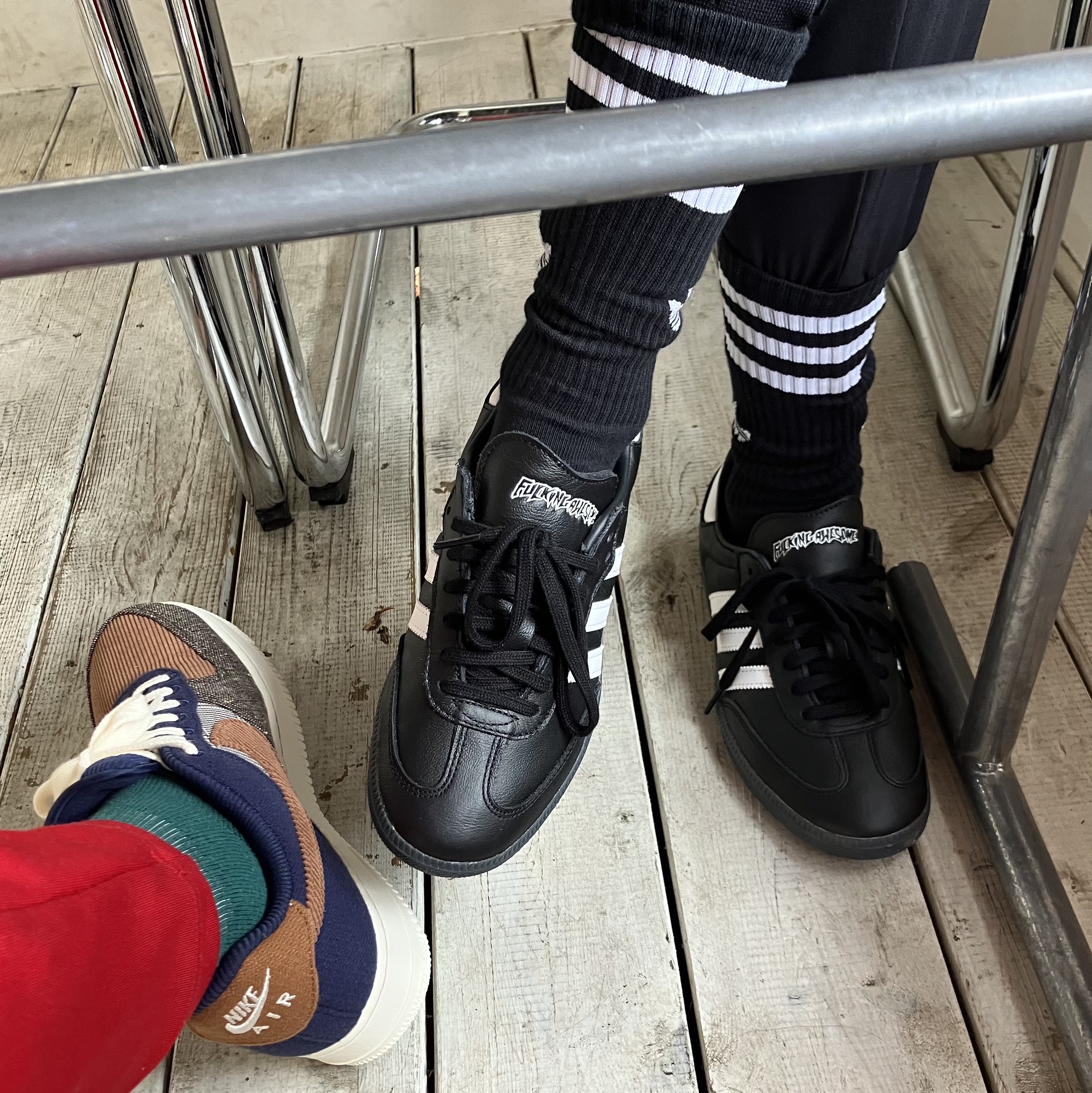 Adidas x Fucking Awesome Samba Core Black 착용 스타일