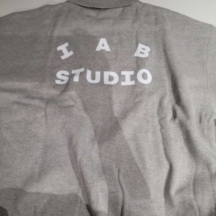 IAB Studio Rugby Sweatshirt Gray - 23FW 착용 스타일