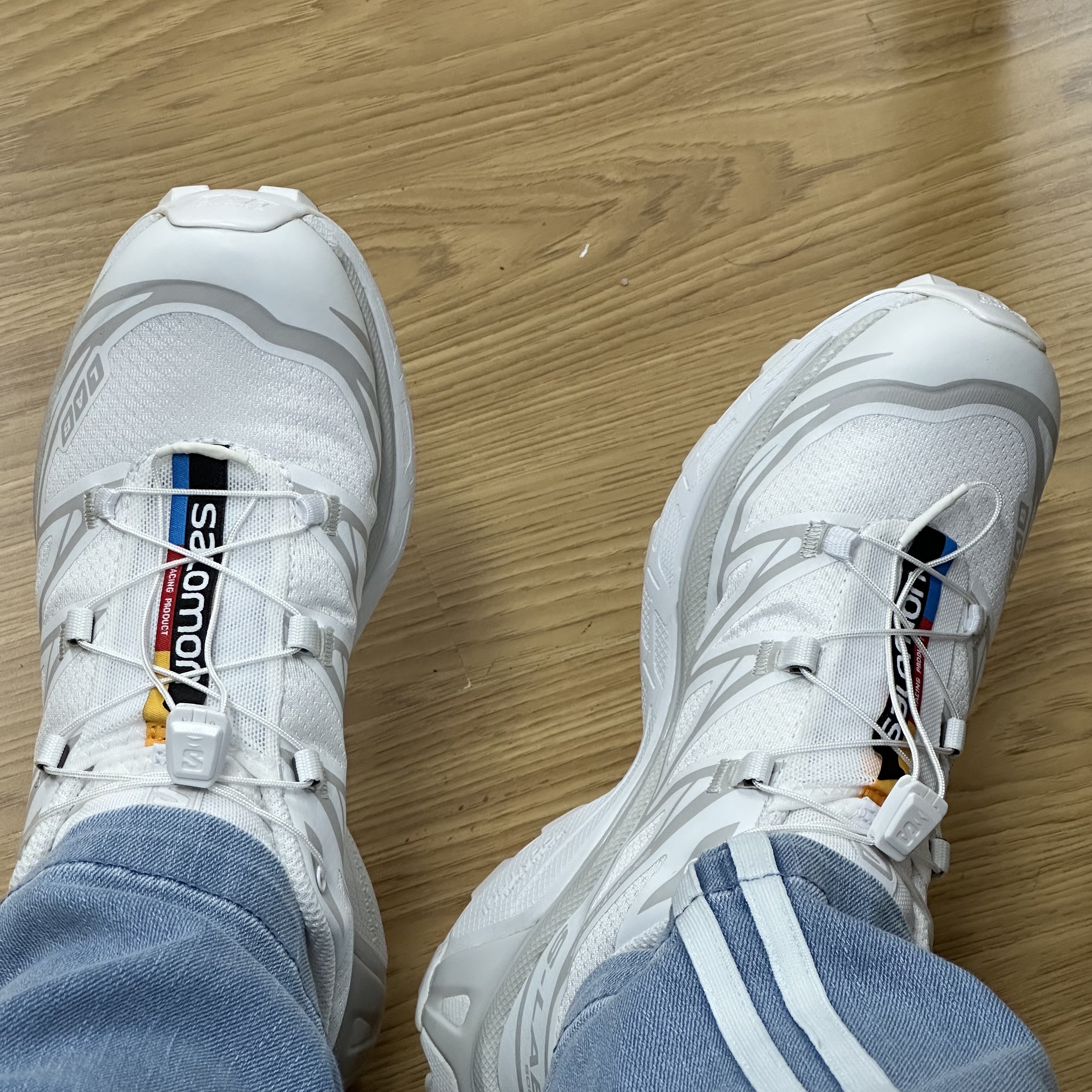 Salomon XT-6 ADV White 착용 스타일