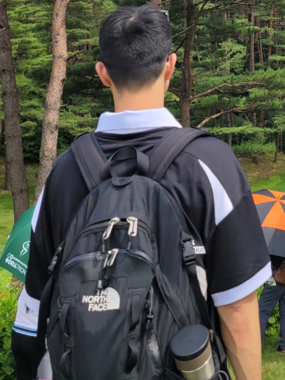 The North Face Big Shot Black 착용 스타일