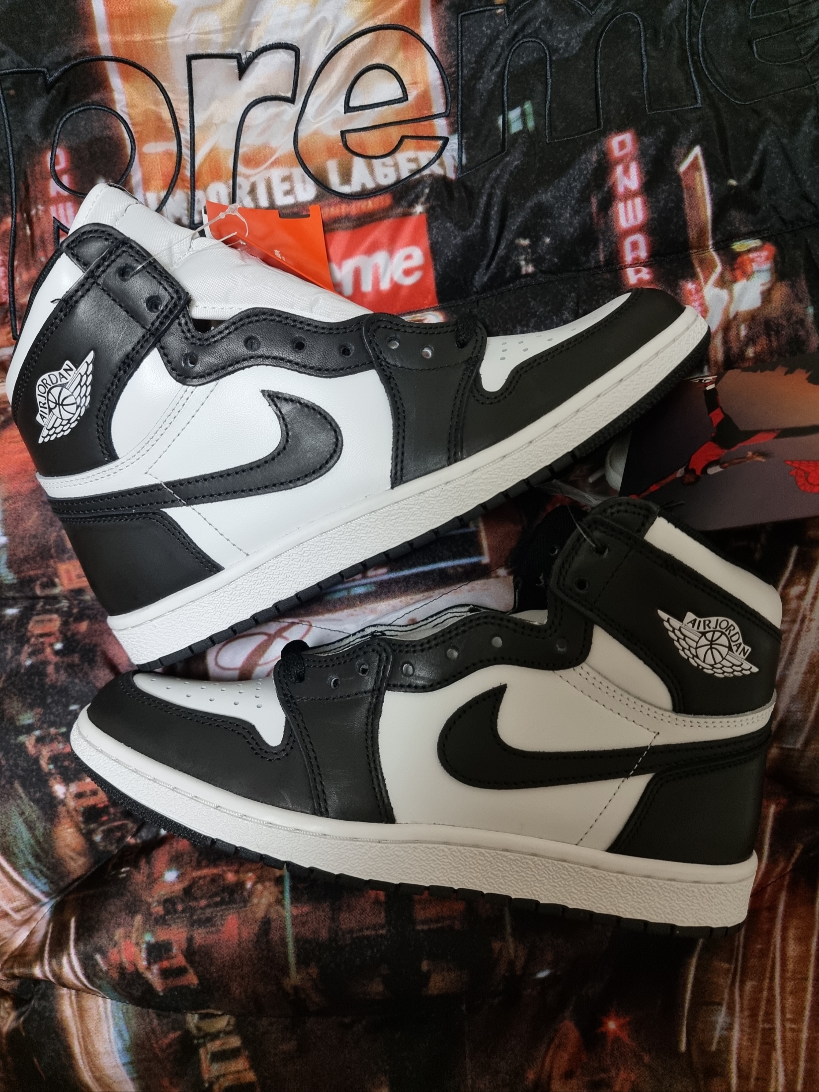 Jordan 1 High 85 Black White 착용 스타일