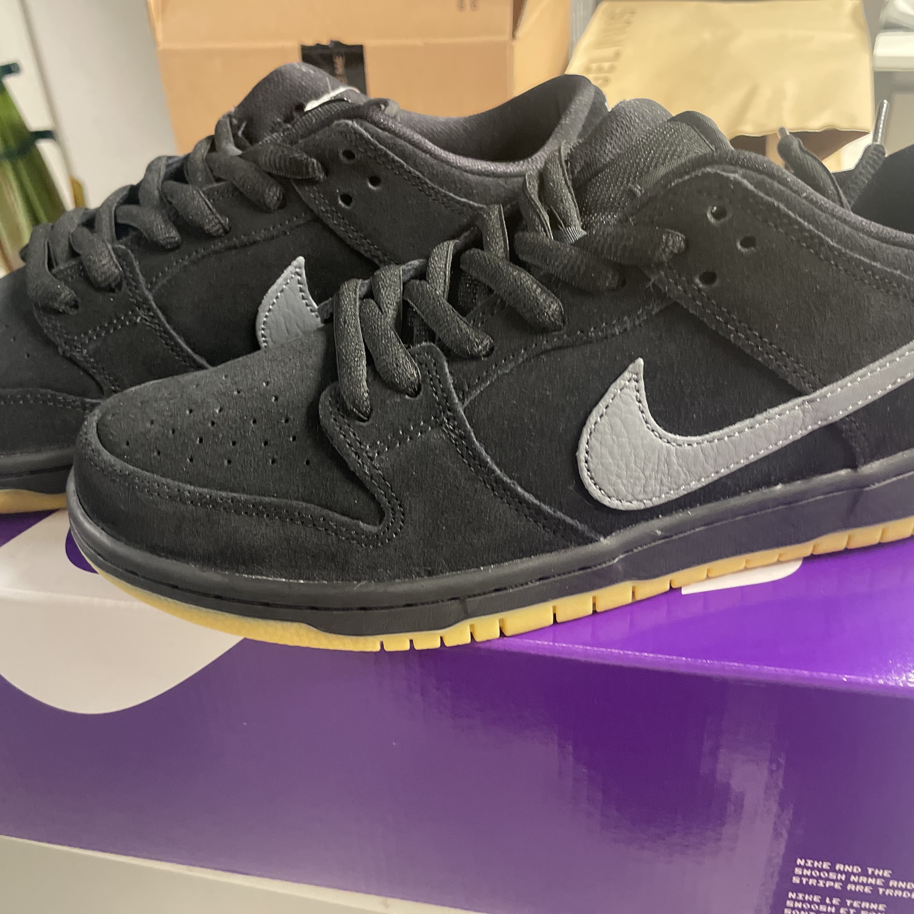 Nike SB Dunk Low Pro Black Cool Grey 착용 스타일