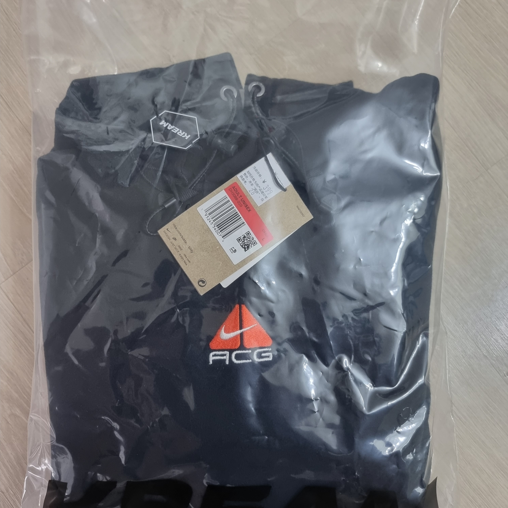 Nike ACG Therma-Fit Pullover Fleece Hoodie Black - Asia 착용 스타일