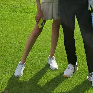 (W) Nike React Golf Ace Tour Wide White 착용 스타일
