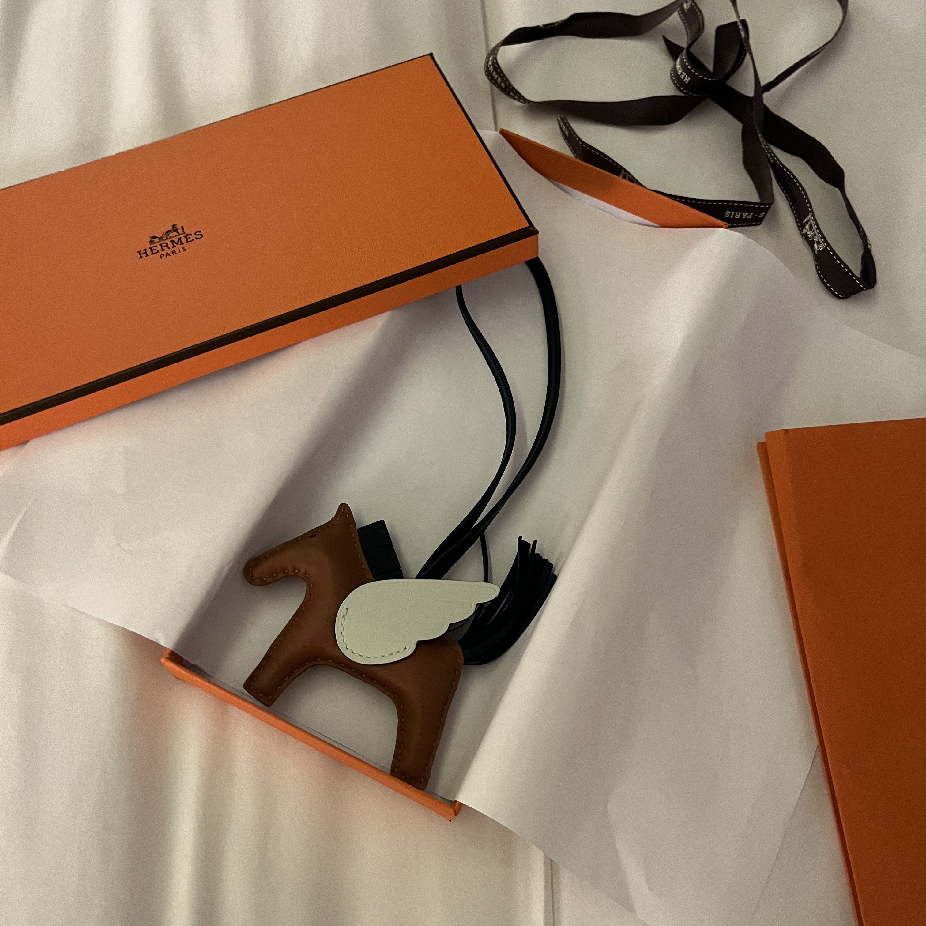 Hermes Rodeo Pegase PM Charm Milo Swift & Gold Vert Cypres Vert Fizz 착용 스타일