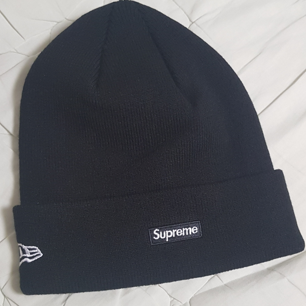 Supreme New Era S Logo Beanie Black - 23FW 착용 스타일 - 2