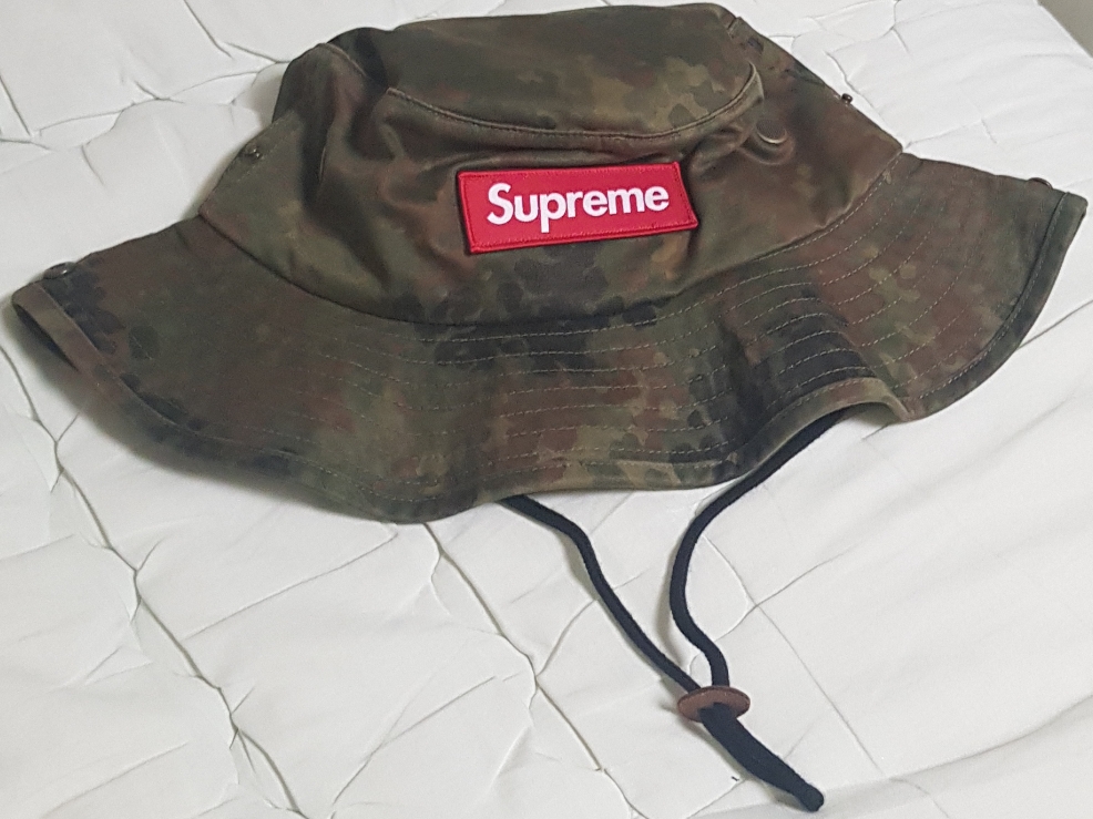Supreme Military Boonie Flecktarn Camo - 23FW 착용 스타일