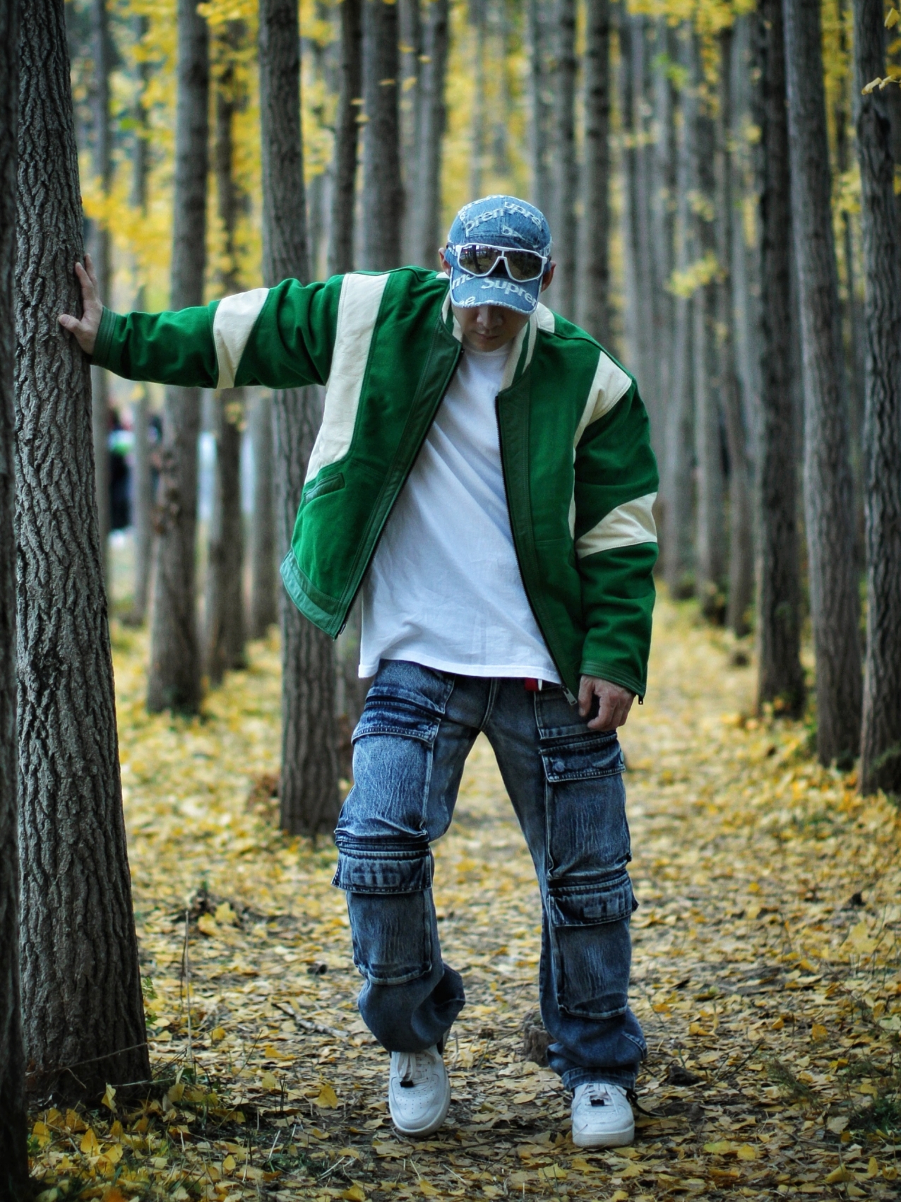 Supreme Frayed Logos Denim Camp Cap Blue - 21SS, Stussy Basic Stussy T-Shirt White 2023 착용 스타일 - 2