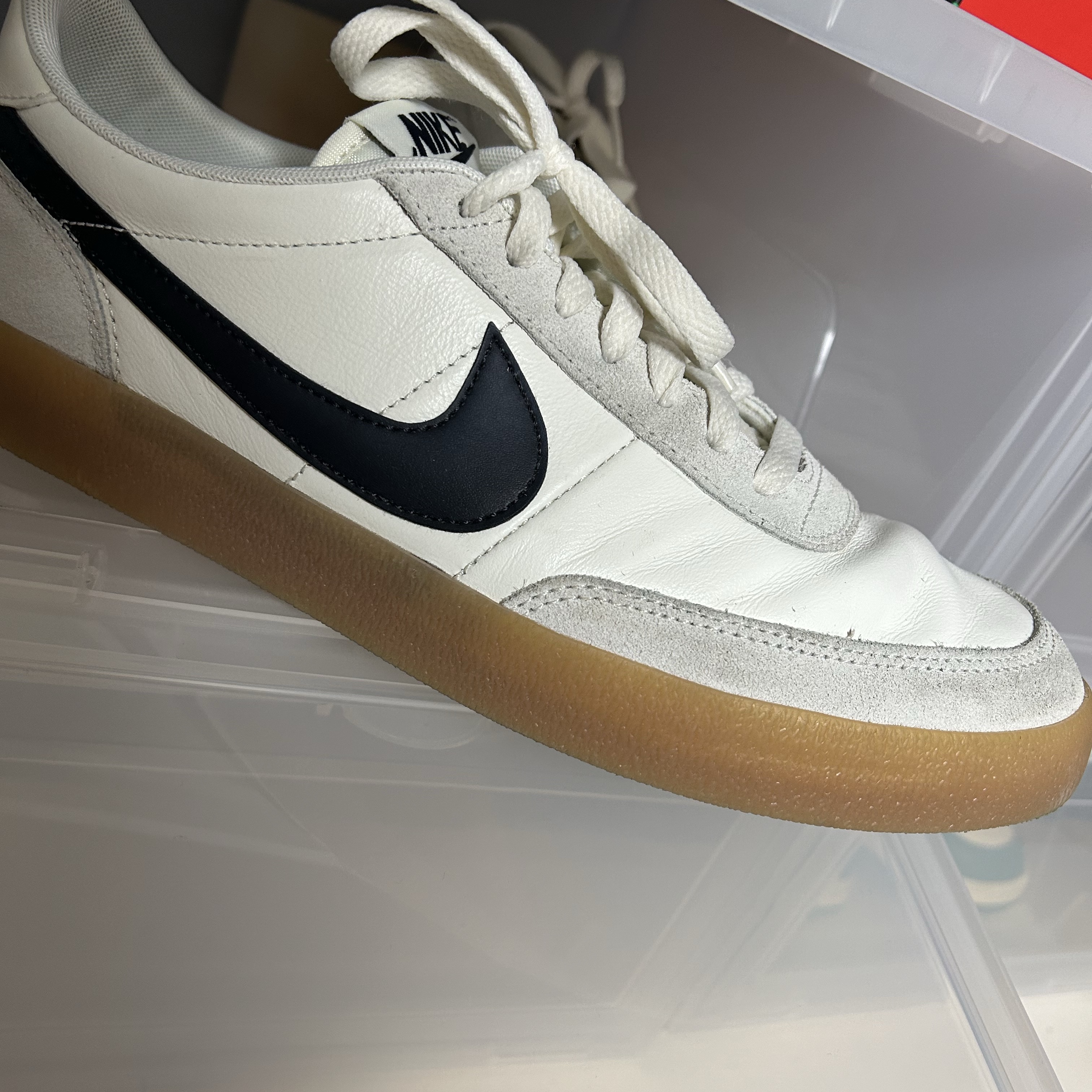 Nike Killshot 2 Leather Sail Oil Grey Gum 착용 스타일