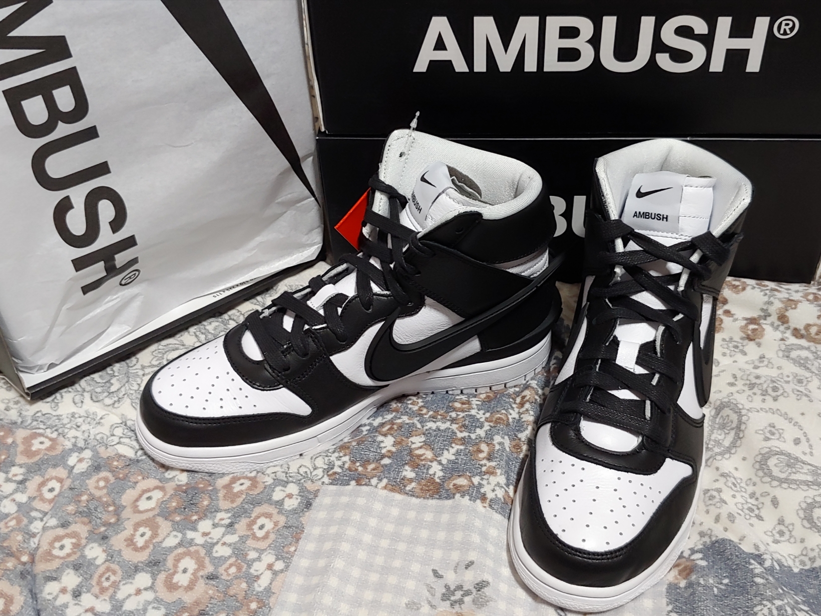 Nike x Ambush Dunk High Black 착용 스타일