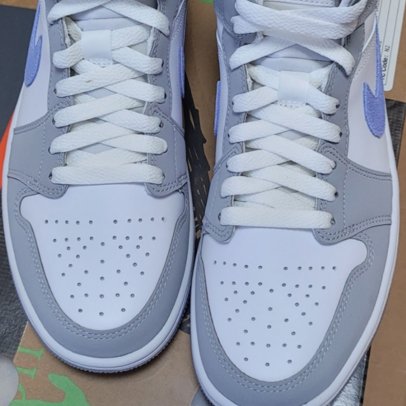 (W) Jordan 1 Mid Wolf Grey 착용 스타일