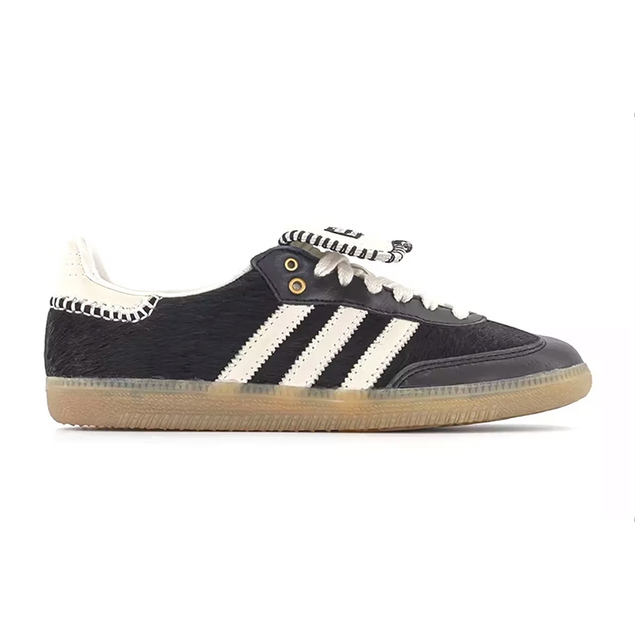 Adidas x Wales Bonner Pony Leo Samba Dark Brown Cream White, Adidas x Wales Bonner Nylon Samba Fox Brown Sandy Beige 착용 스타일 - 5