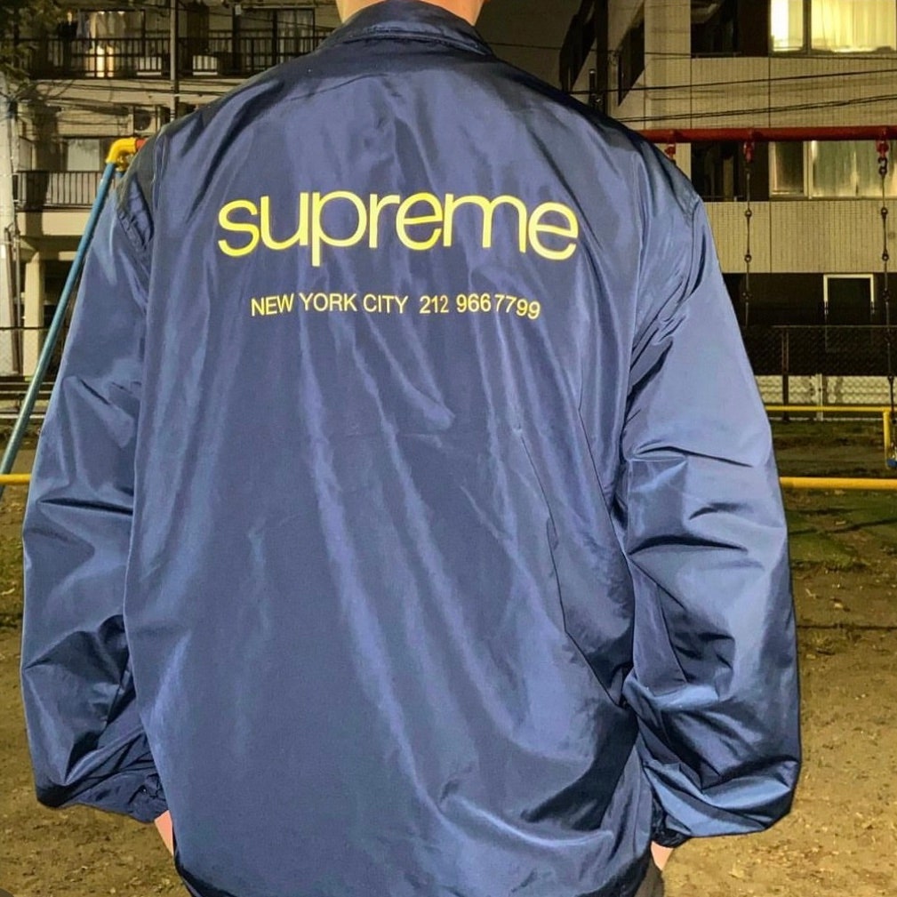 슈프림 NYC 코치 자켓 네이비 - 23FW | Supreme | KREAM