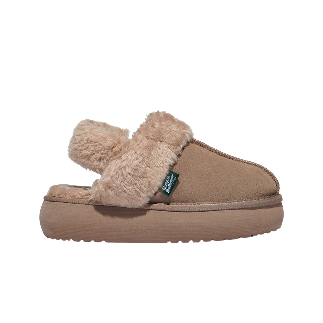 (W) 락피쉬웨더웨어 클라우디 플랫폼 퍼 슬링백 코코아((W) Rockfishweatherwear Cloudy Flatform Fur Slingback Cocoa) - 1