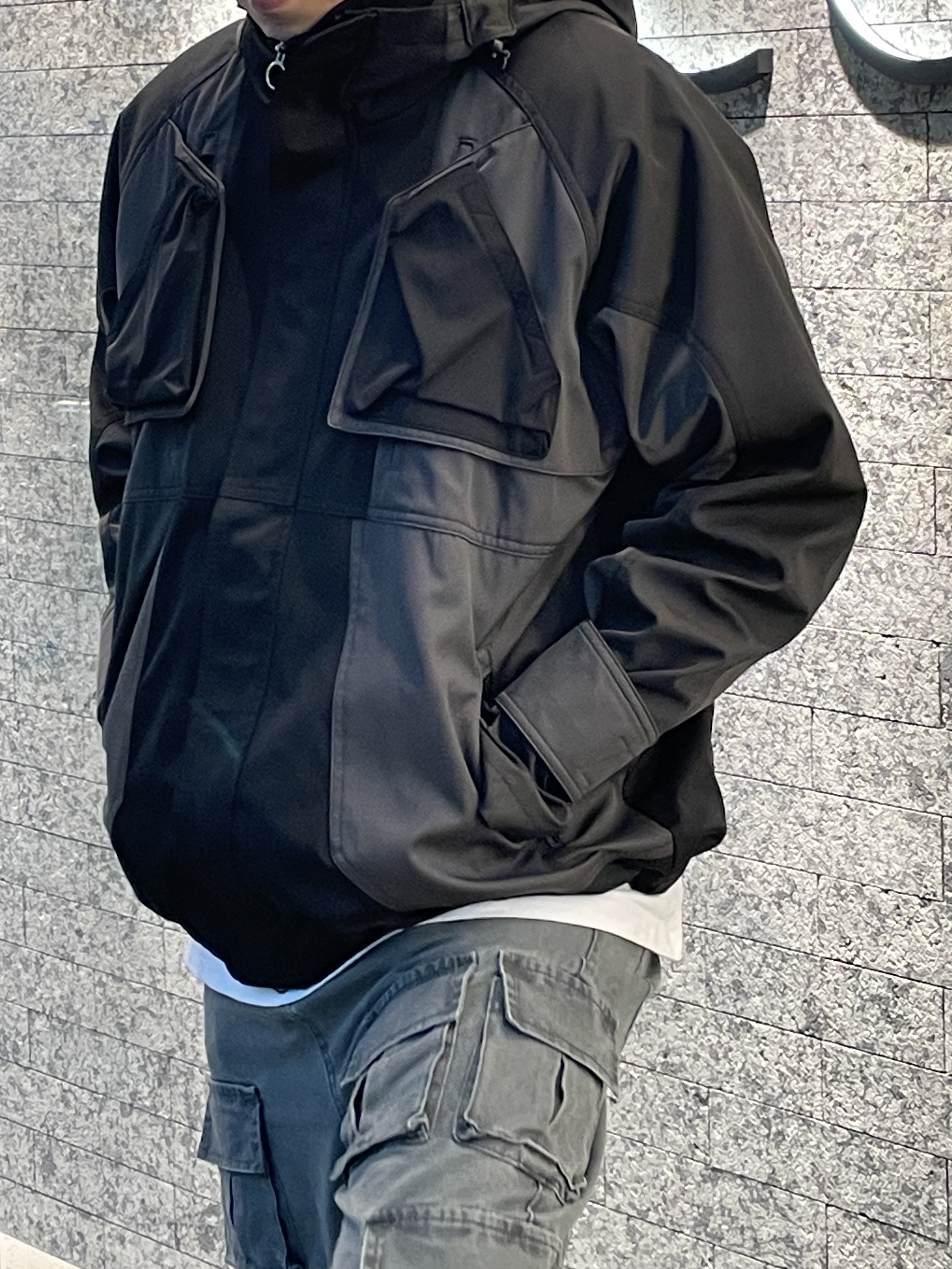 Undermycar Oak Double Chest Flap Shell Parka Vetiver - 22FW 착용 스타일 - 1
