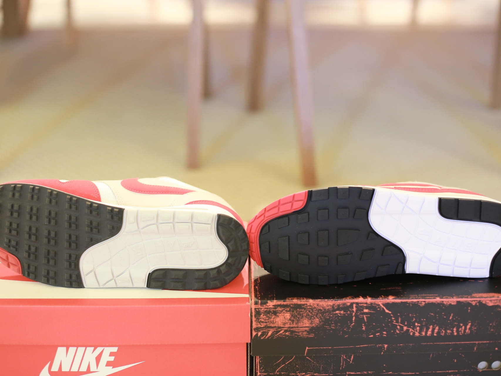 Nike Air Max 1 '86 Original Big Bubble, Nike Air Max 1 '86 Original Golf White University Red 착용 스타일 - 6