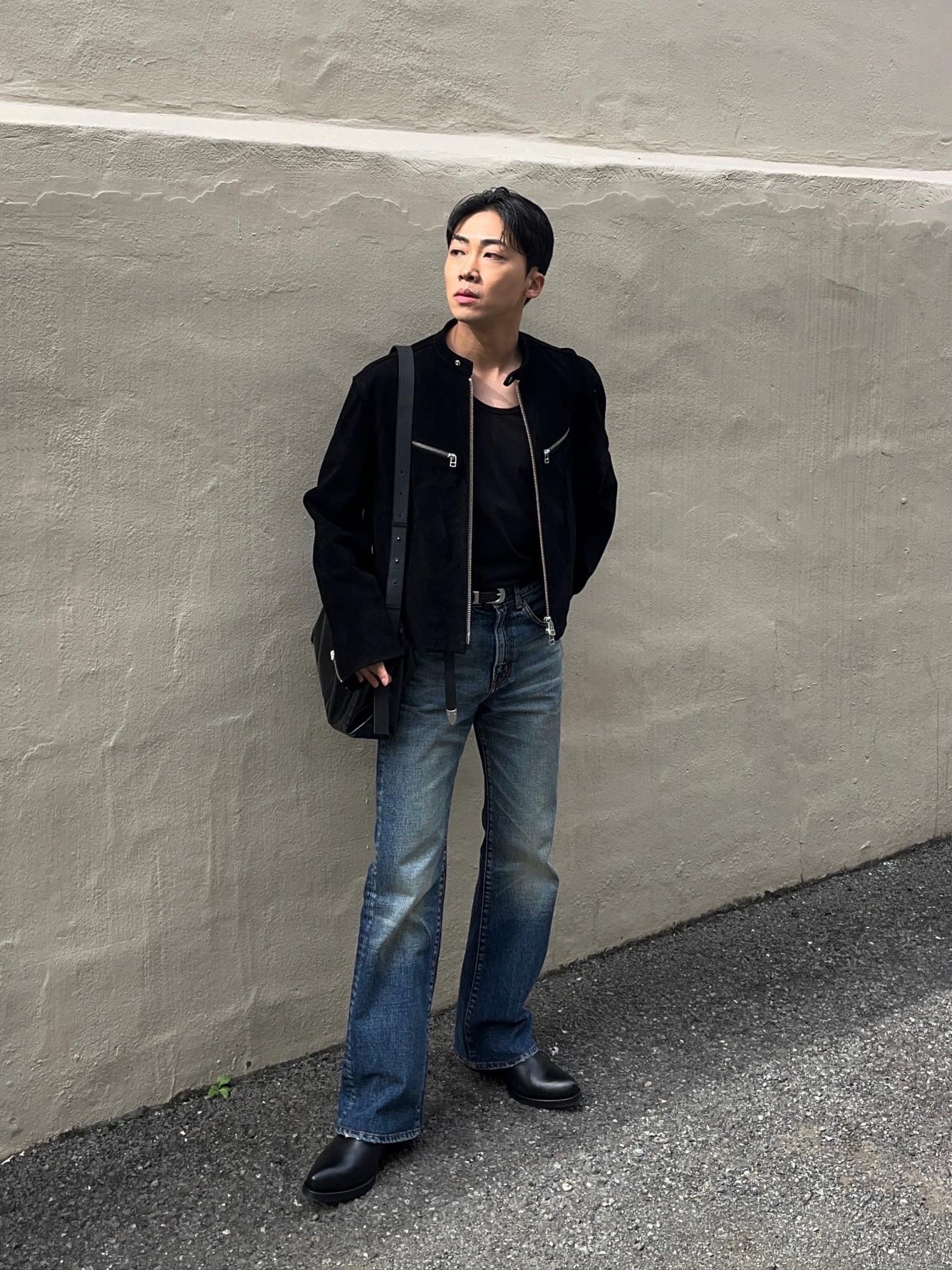 Our Legacy Cuban Boot Black 착용 스타일