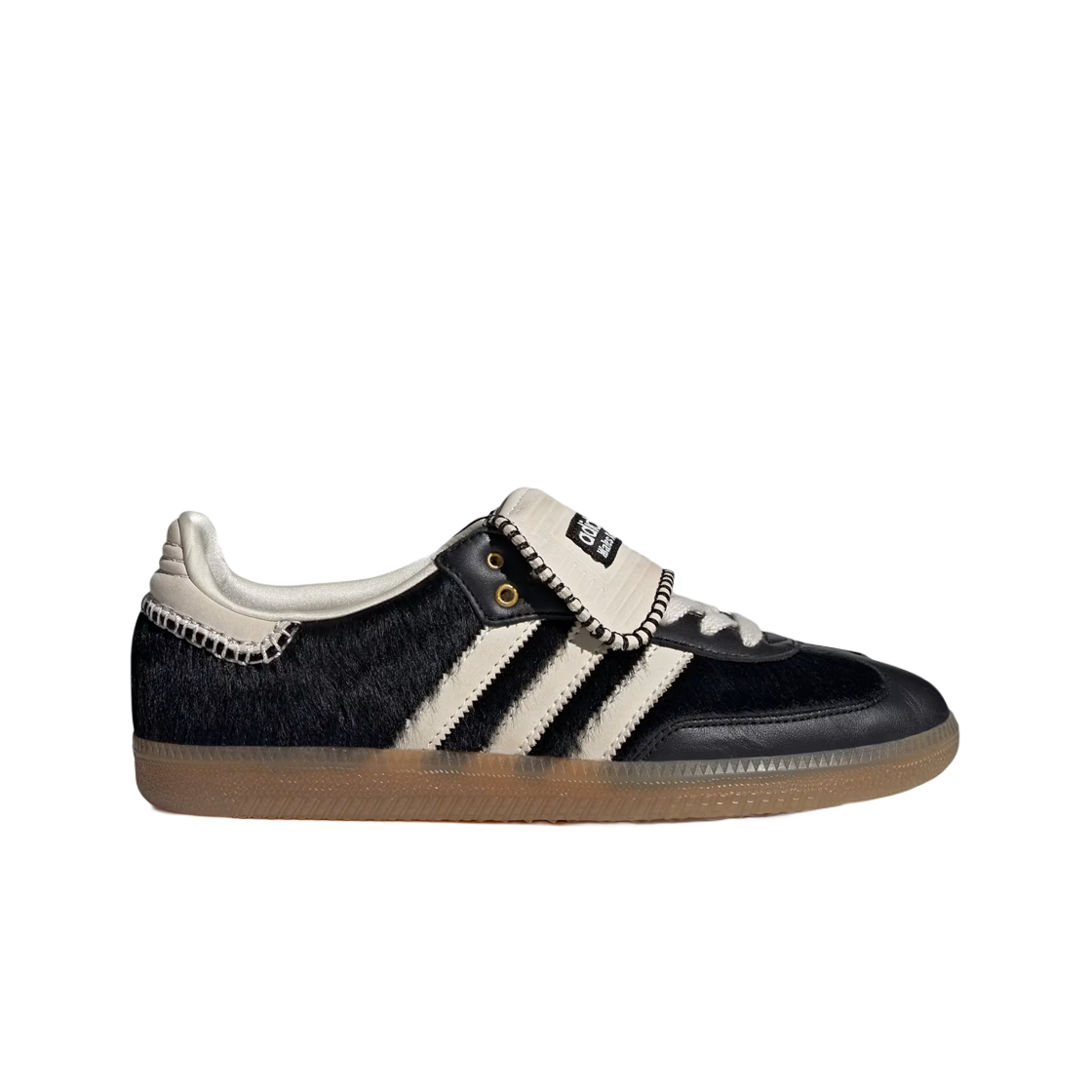 아디다스 x 웨일스 보너 포니 토널 삼바 코어 블랙 크림 화이트(Adidas x Wales Bonner Pony Tonal Samba Core Black Cream White)