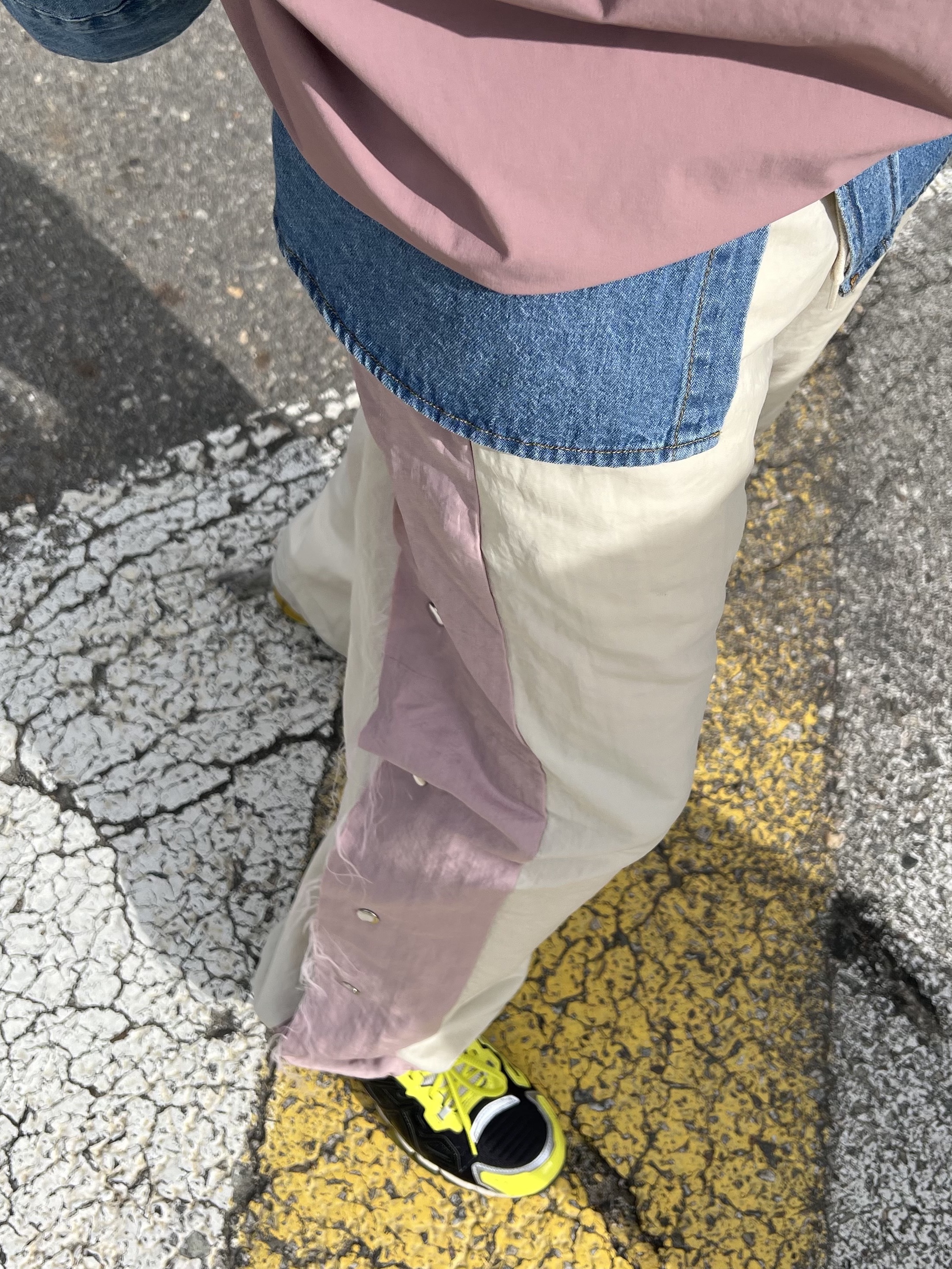 Asics x GmbH Gel-Quantum 360 6 Pure Silver Sour Yuzu 착용 스타일 - 6