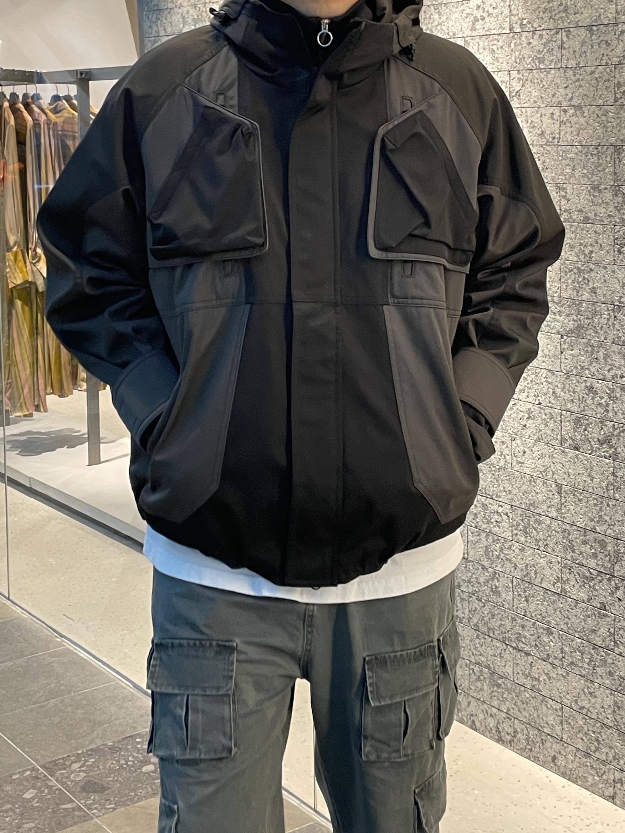 Undermycar Oak Double Chest Flap Shell Parka Vetiver - 22FW 착용 스타일 - 2