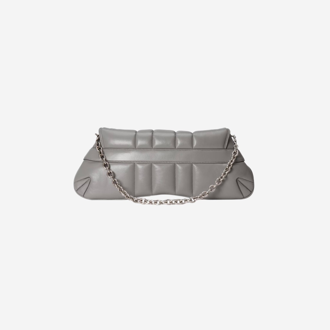 Gucci Horsebit Chain Medium Shoulder Bag Grey Leather 상세 이미지 4