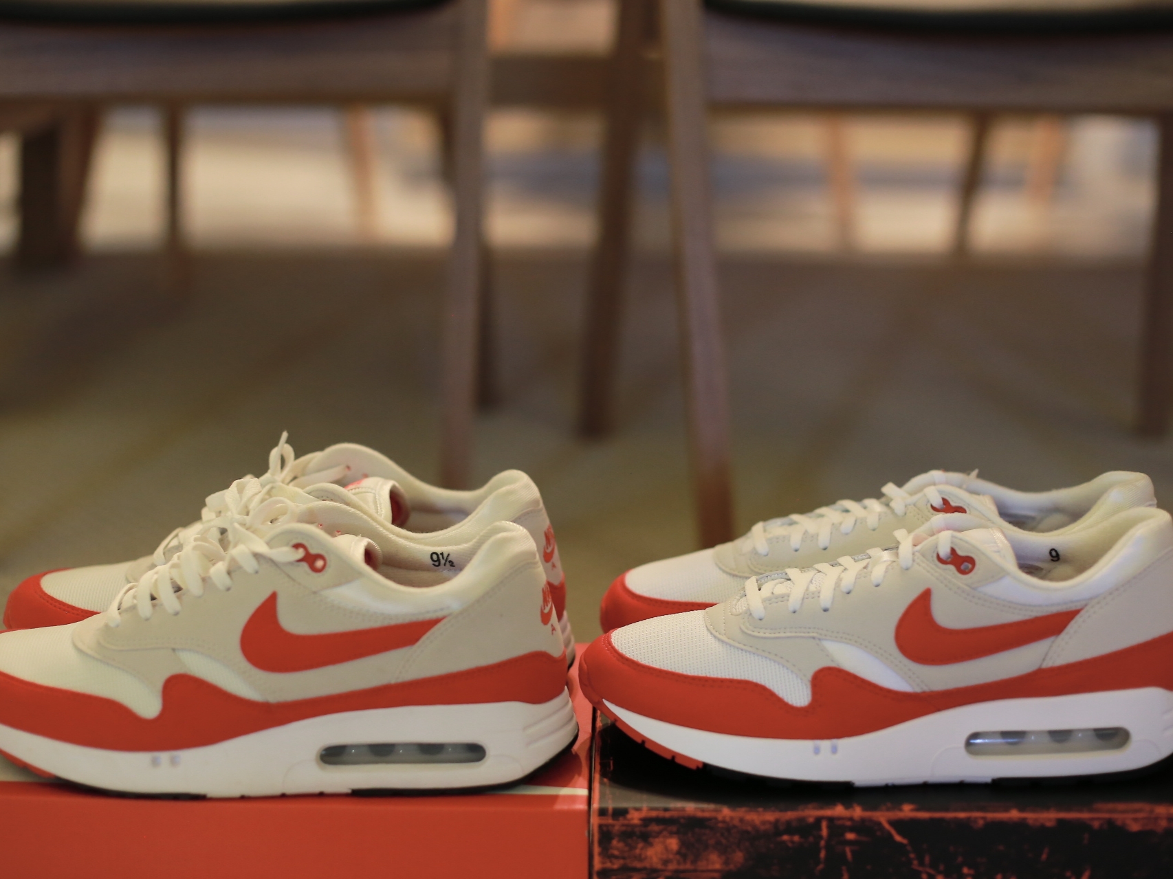 Nike Air Max 1 '86 Original Big Bubble, Nike Air Max 1 '86 Original Golf White University Red 착용 스타일 - 5