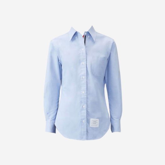 (W) 톰브라운 버튼 다운 코튼 옥스포드 셔츠 라이트 블루