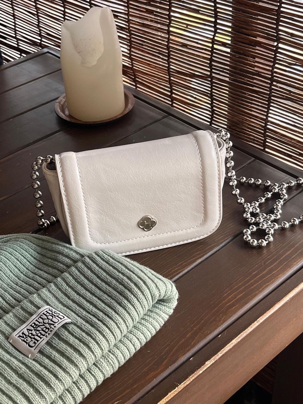 Heeari Women Poppy Chain Mini Bag Pink, Heeari Women Poppy Chain Mini Bag Hot Pink 착용 스타일 - 2