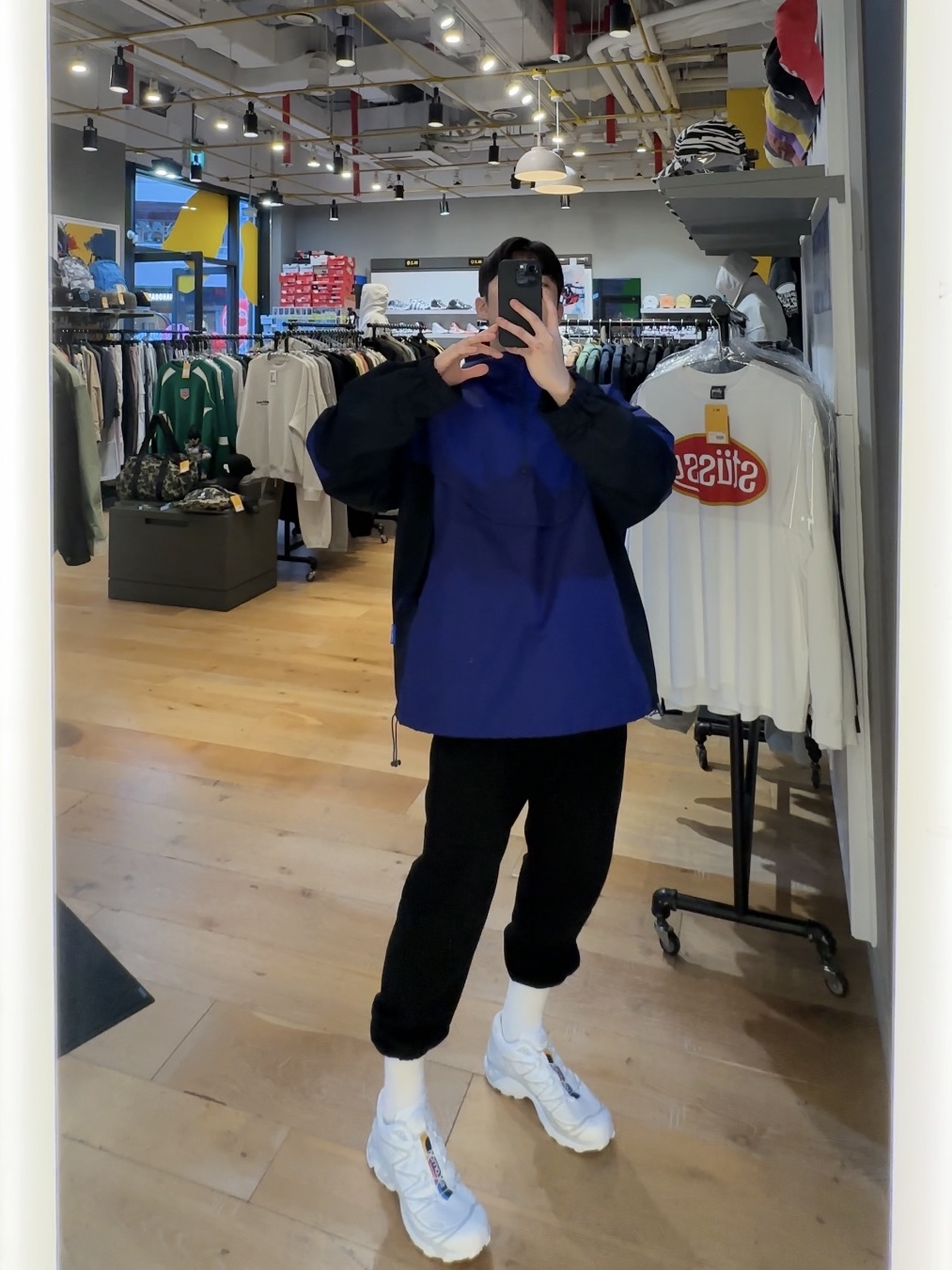 Salomon XT-6 ADV White 착용 스타일