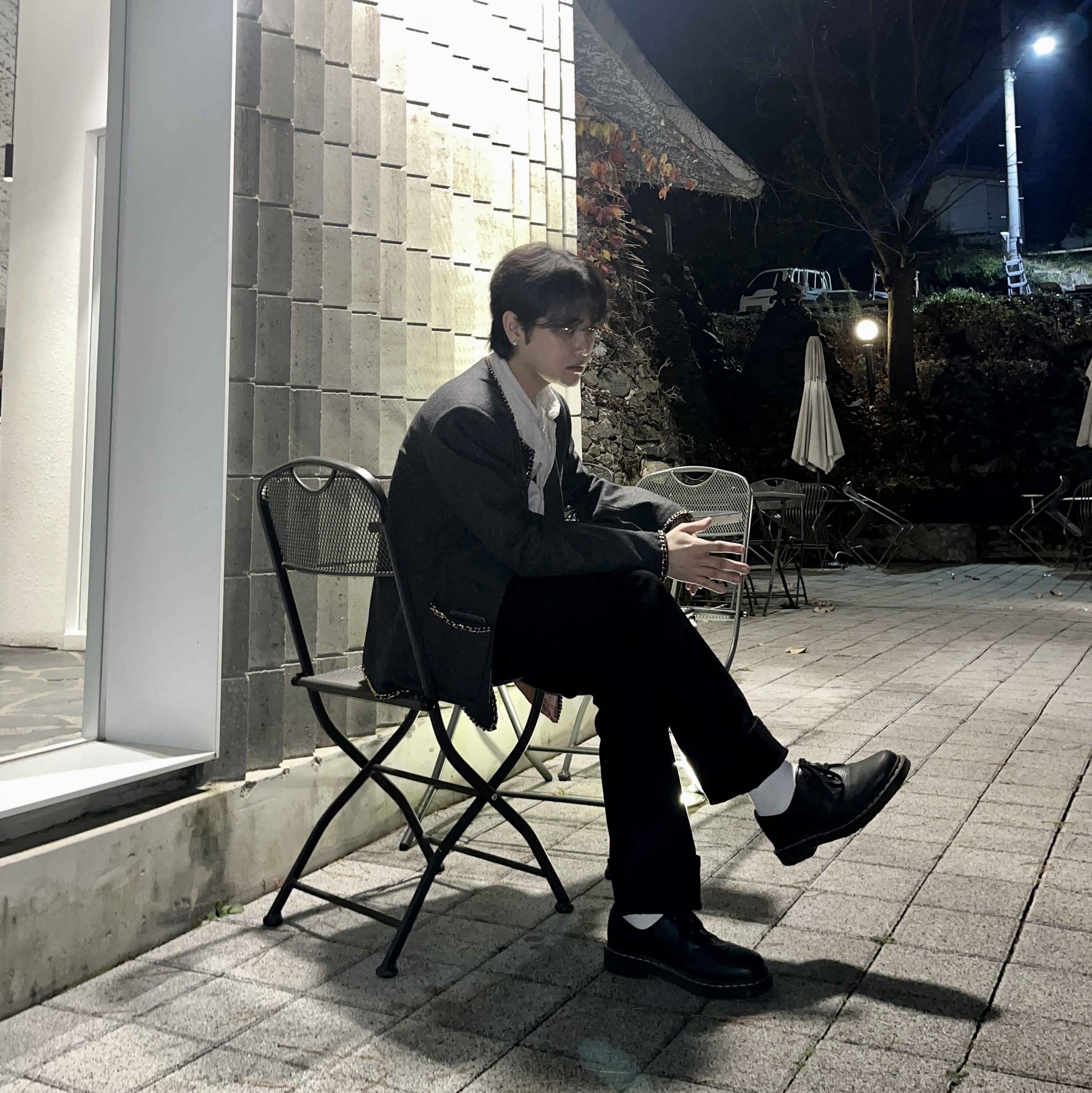 Dr. Martens 1461 Plain Welt Smooth Black 착용 스타일 - 1