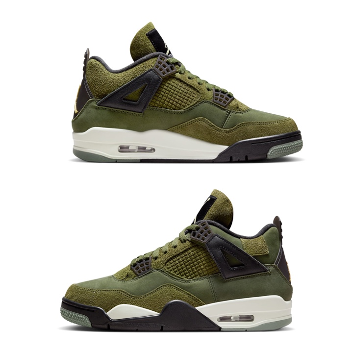 Jordan 4 Retro SE Craft Medium Olive 착용 스타일 - 3