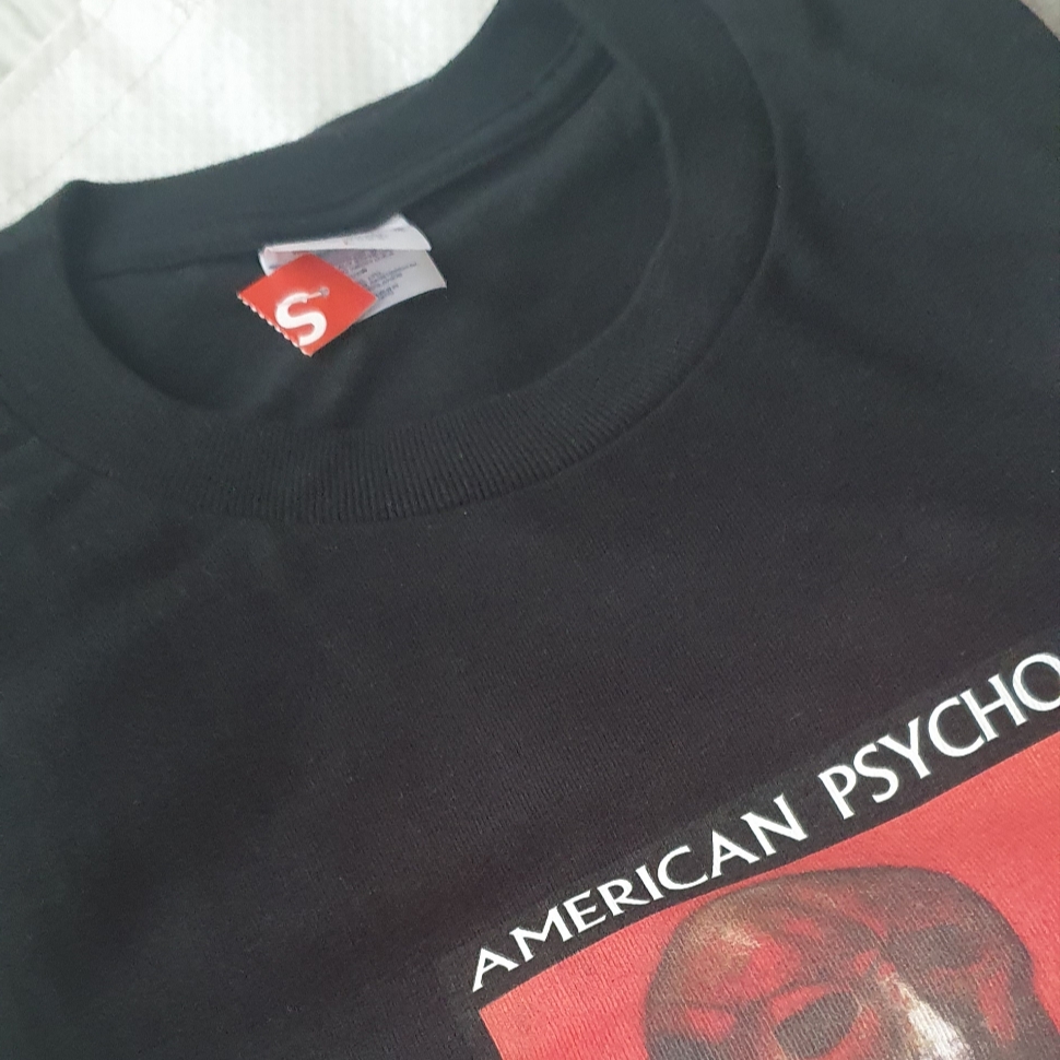 Supreme American Psycho T-Shirt Black - 23FW 착용 스타일 - 2