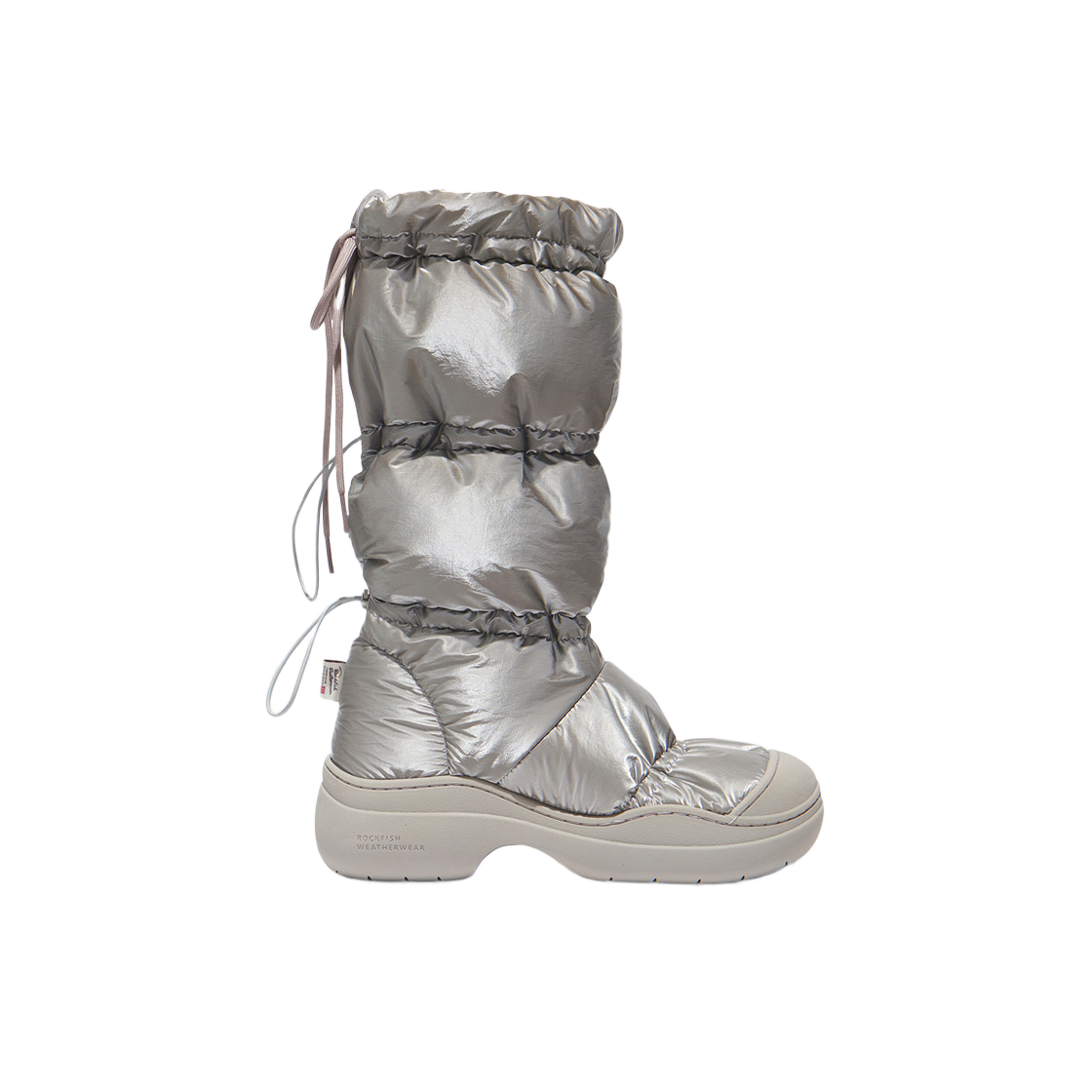 (W) 락피쉬웨더웨어 헤이든 롱 퍼프 패딩 부츠 실버