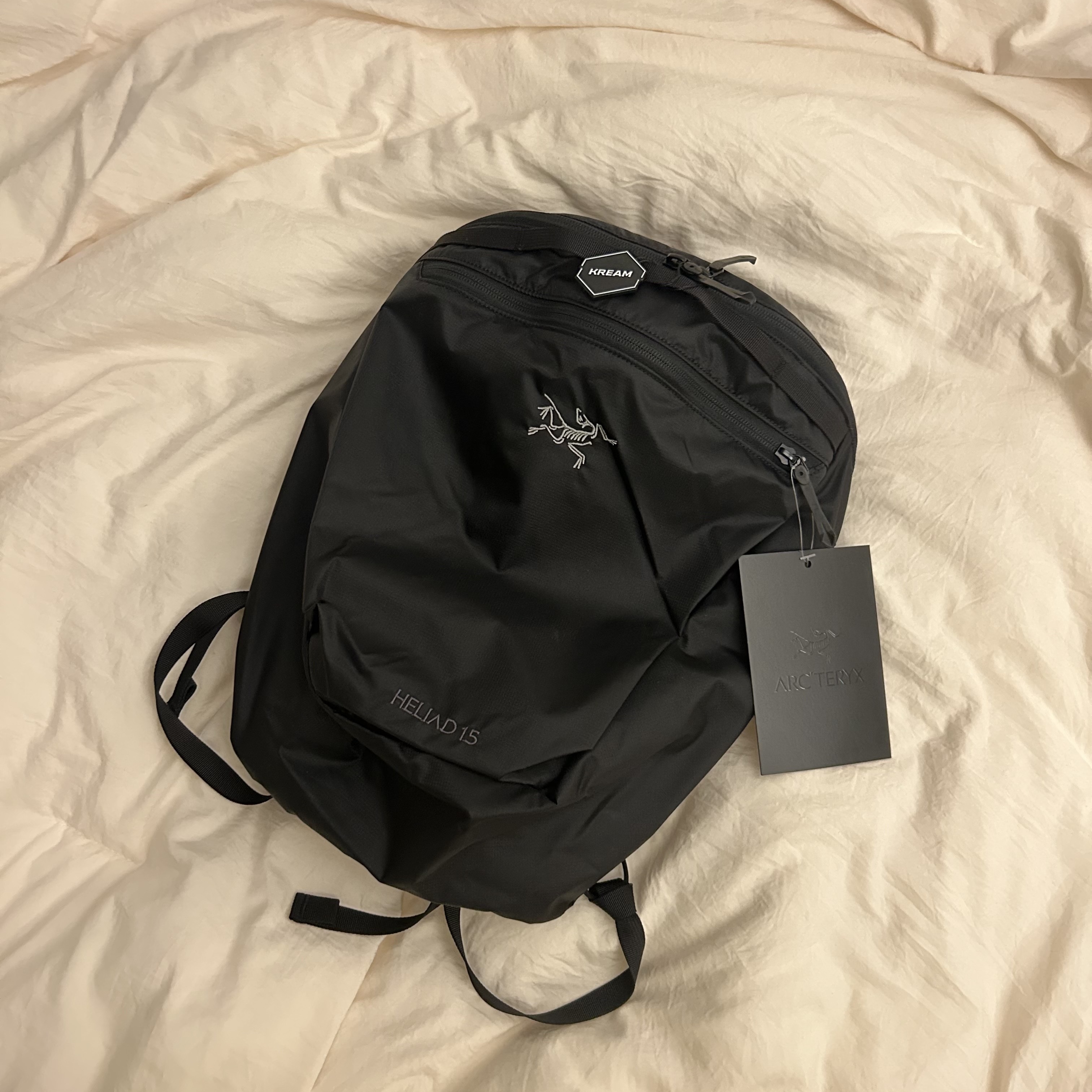 Arc'teryx Heliad 15 Backpack Black 착용 스타일