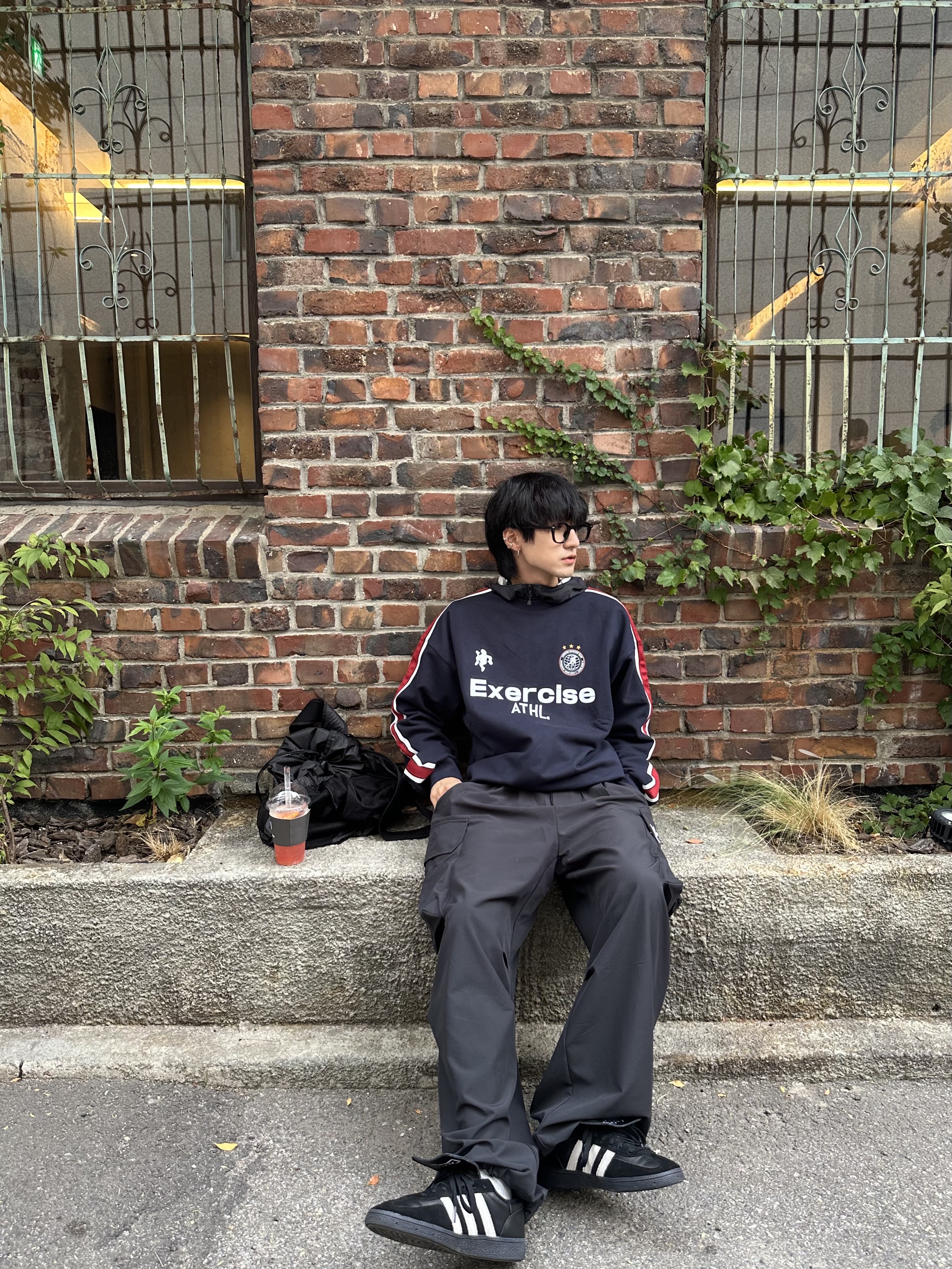 Adidas Spezial Handball Core Black Cloud White 착용 스타일 - 6