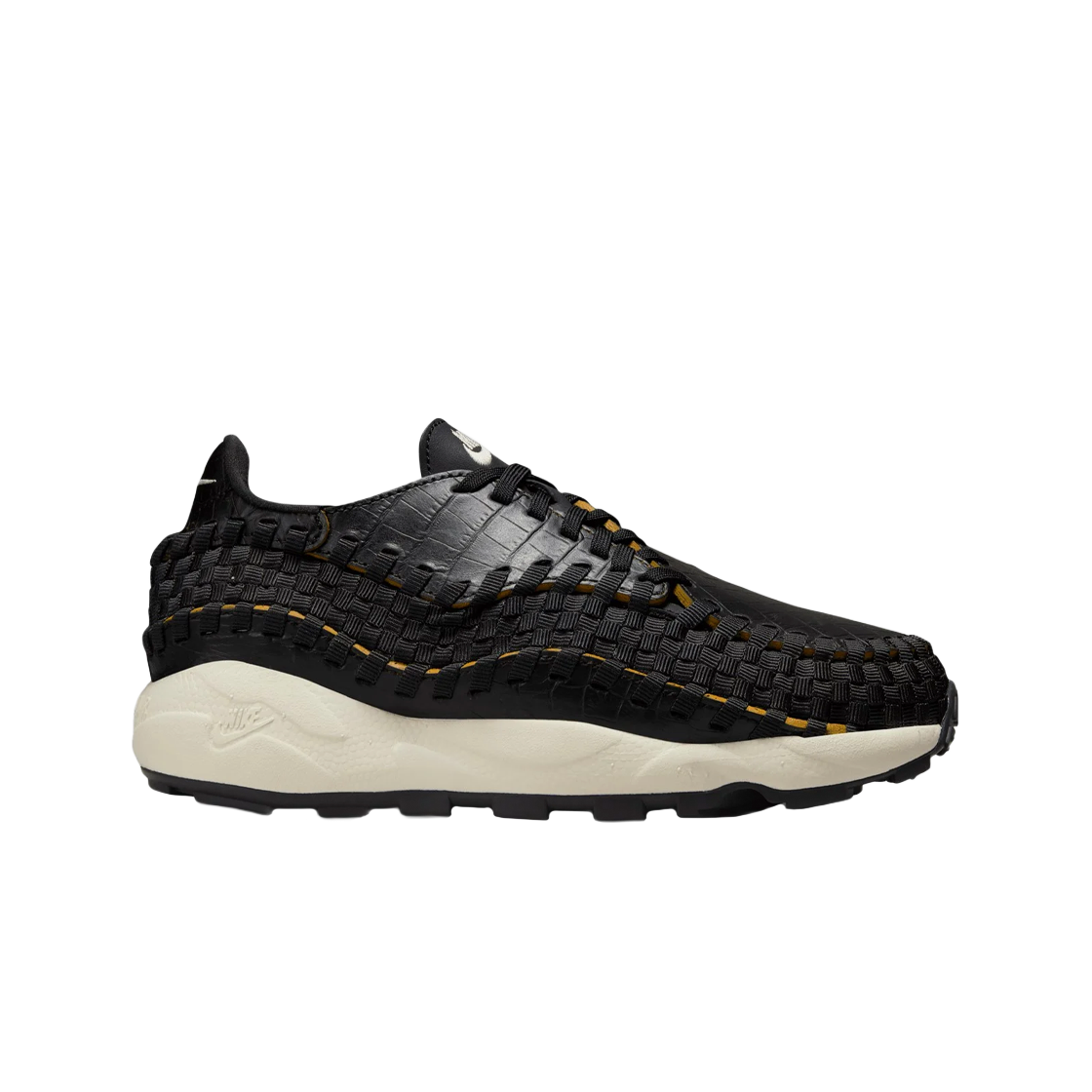 (W) 나이키 에어 풋스케이프 우븐 프리미엄 블랙 페일 아이보리((W) Nike Air Footscape Woven Premium Black Pale Ivory)