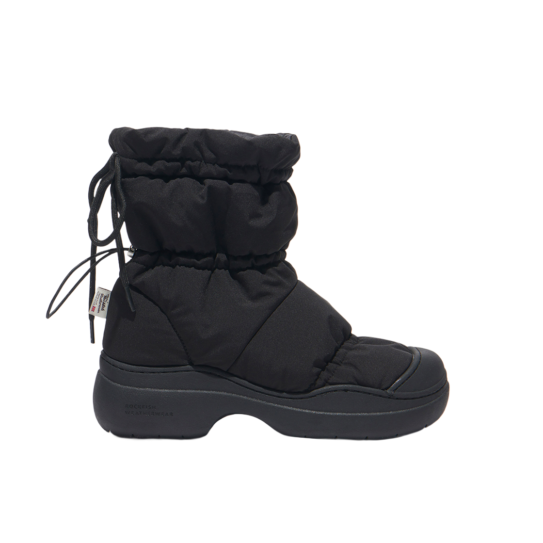 (W) 락피쉬웨더웨어 헤이든 미들 퍼프 패딩 부츠 블랙((W) Rockfishweatherwear Hayden Middle Puff Padded Boots Black) - 1