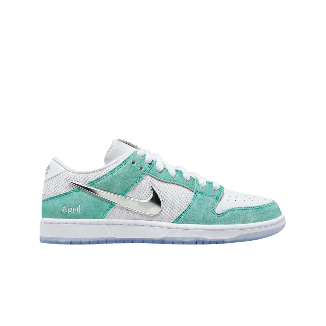 나이키 x 에이프릴 스케이트보드 SB 덩크 로우 프로 QS 레이서 블루 메탈릭 실버(Nike x April Skateboards SB Dunk Low Pro QS Racer Blue Metallic Silver)