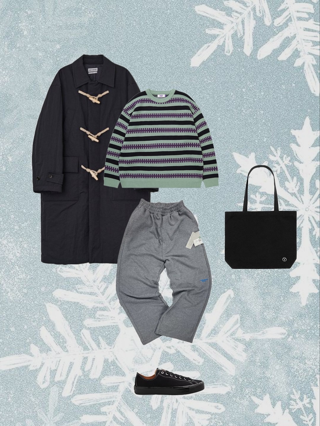 Palace Joyrex Fleece Ears Beanie Stone - 23FW, Thisisneverthat x Grateful Dead Lightning Bear Knit Mini Bag Mud 착용 스타일 - 5