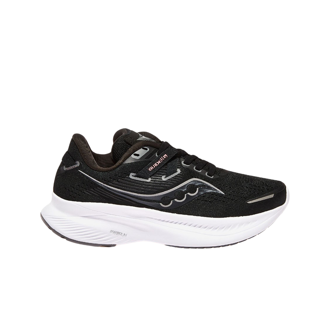 (W) 써코니 가이드 16 블랙 화이트((W) Saucony Guide 16 Black White) - 1