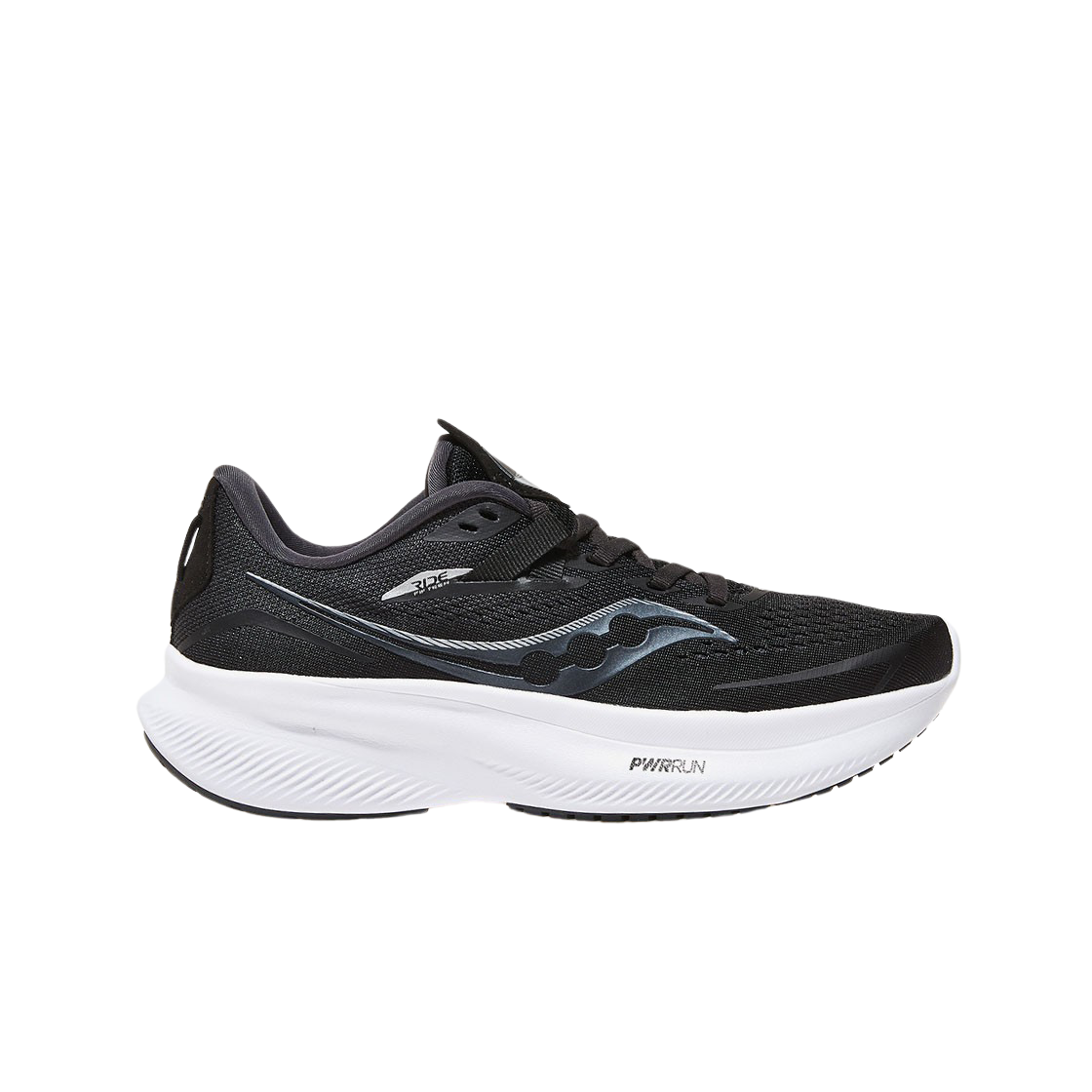 (W) 써코니 라이드 15 블랙 화이트((W) Saucony Ride 15 Black White) - 1