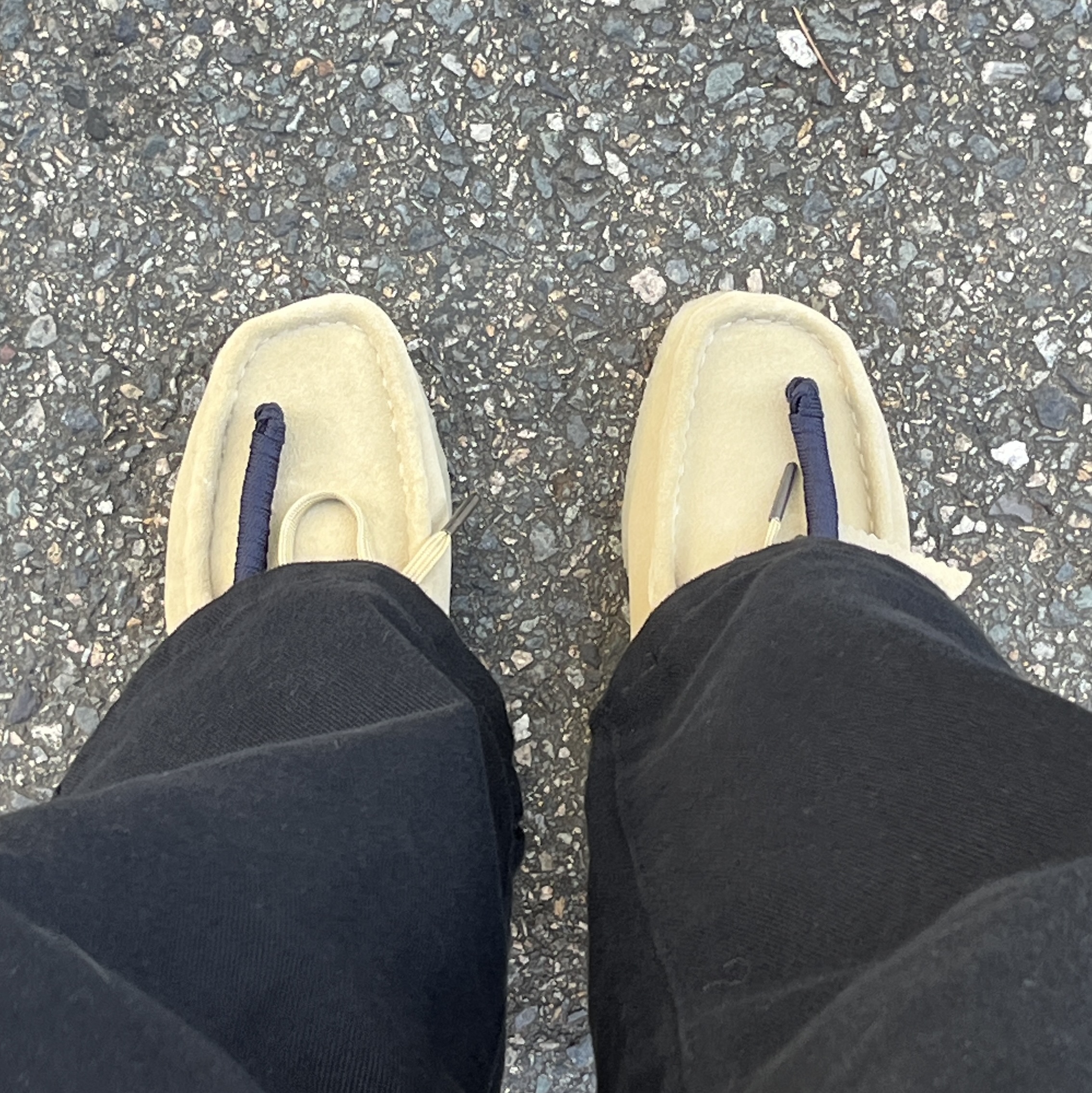 (W) Clarks Wallabee Maple Suede 착용 스타일