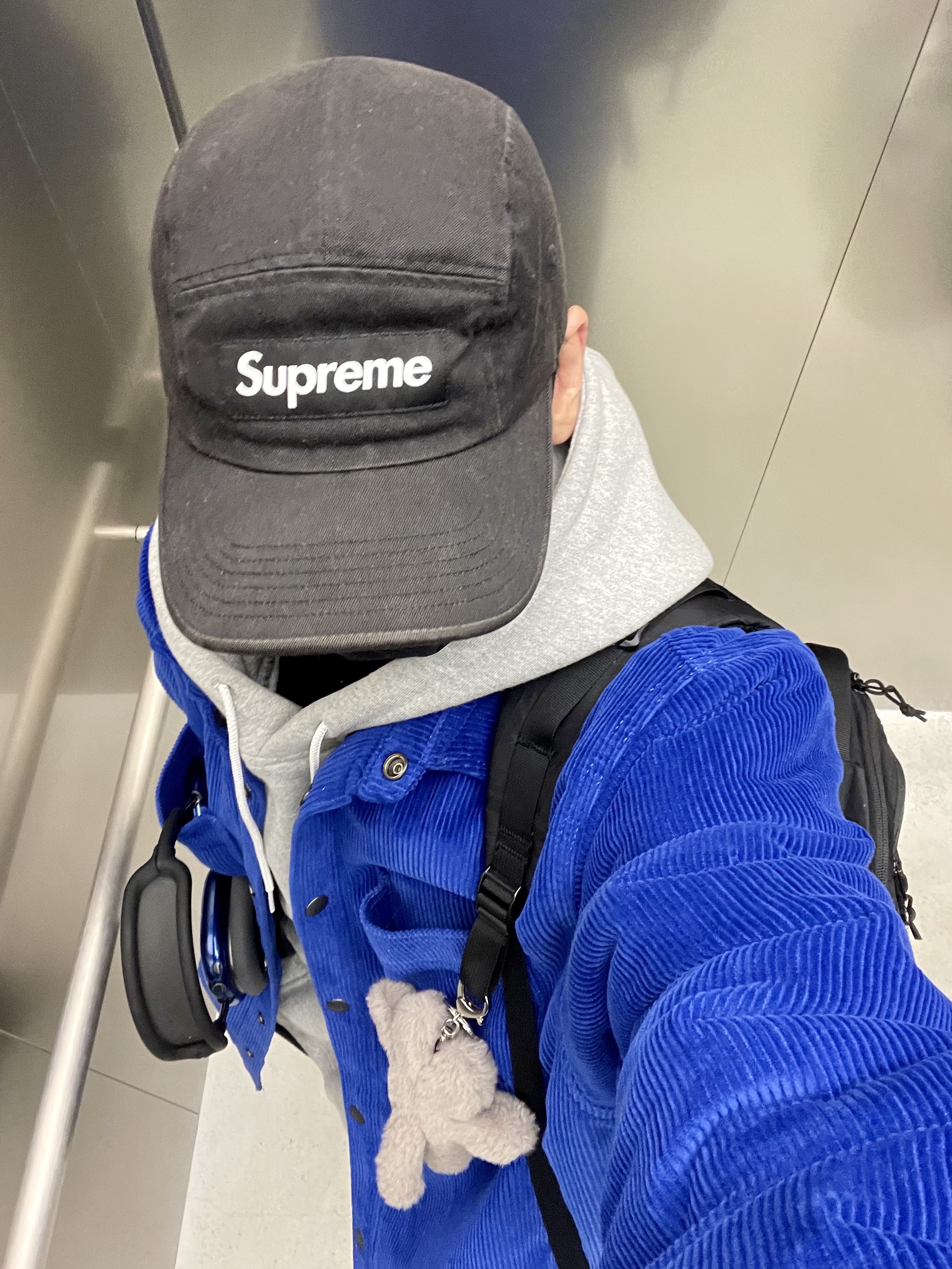 Nike x Supreme Air Force 1 Low Black, Nike NRG Solo Swoosh Fleece Hoodie Dark Grey Heather - Asia 착용 스타일 - 5