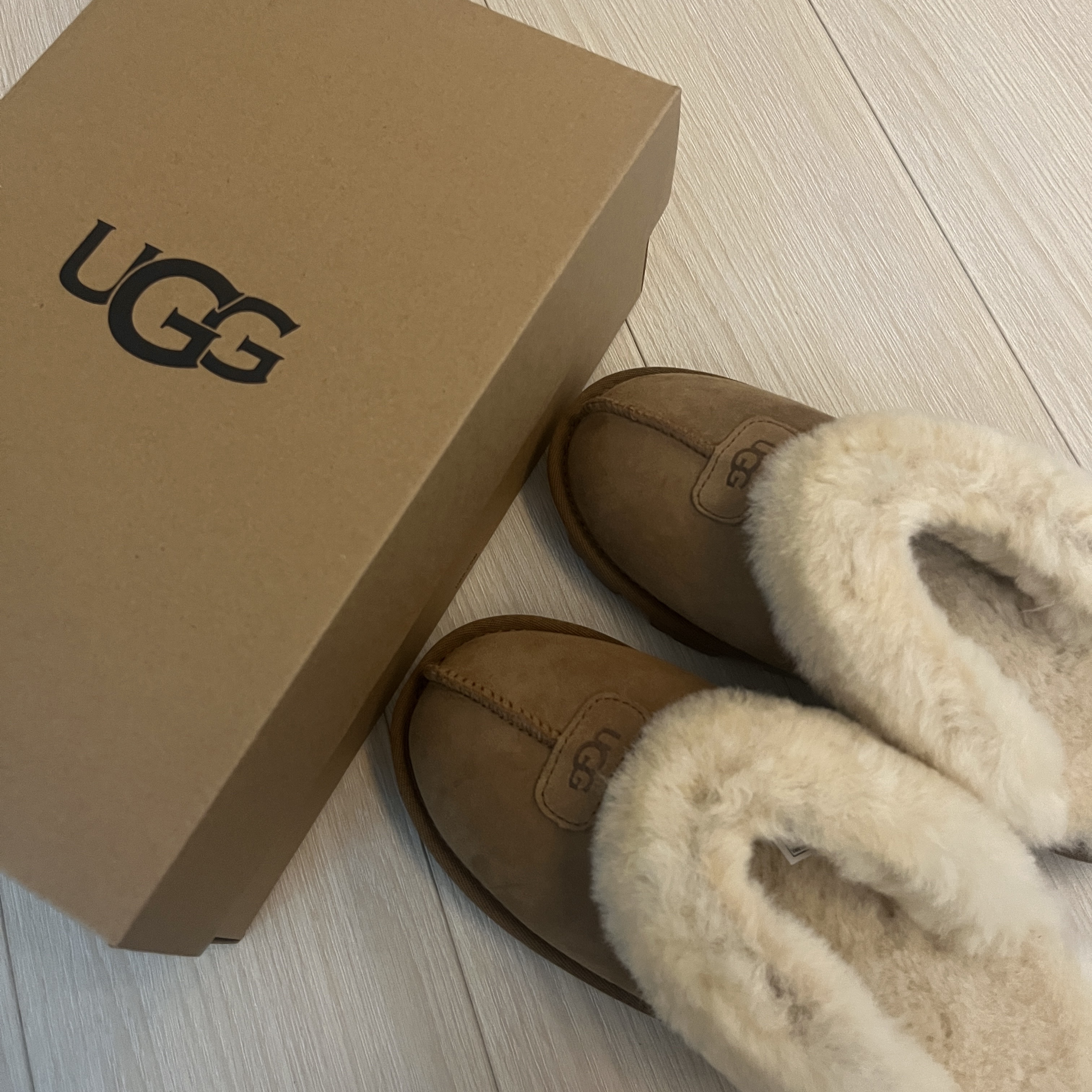 (W) UGG Coquette Slipper Chestnut 착용 스타일