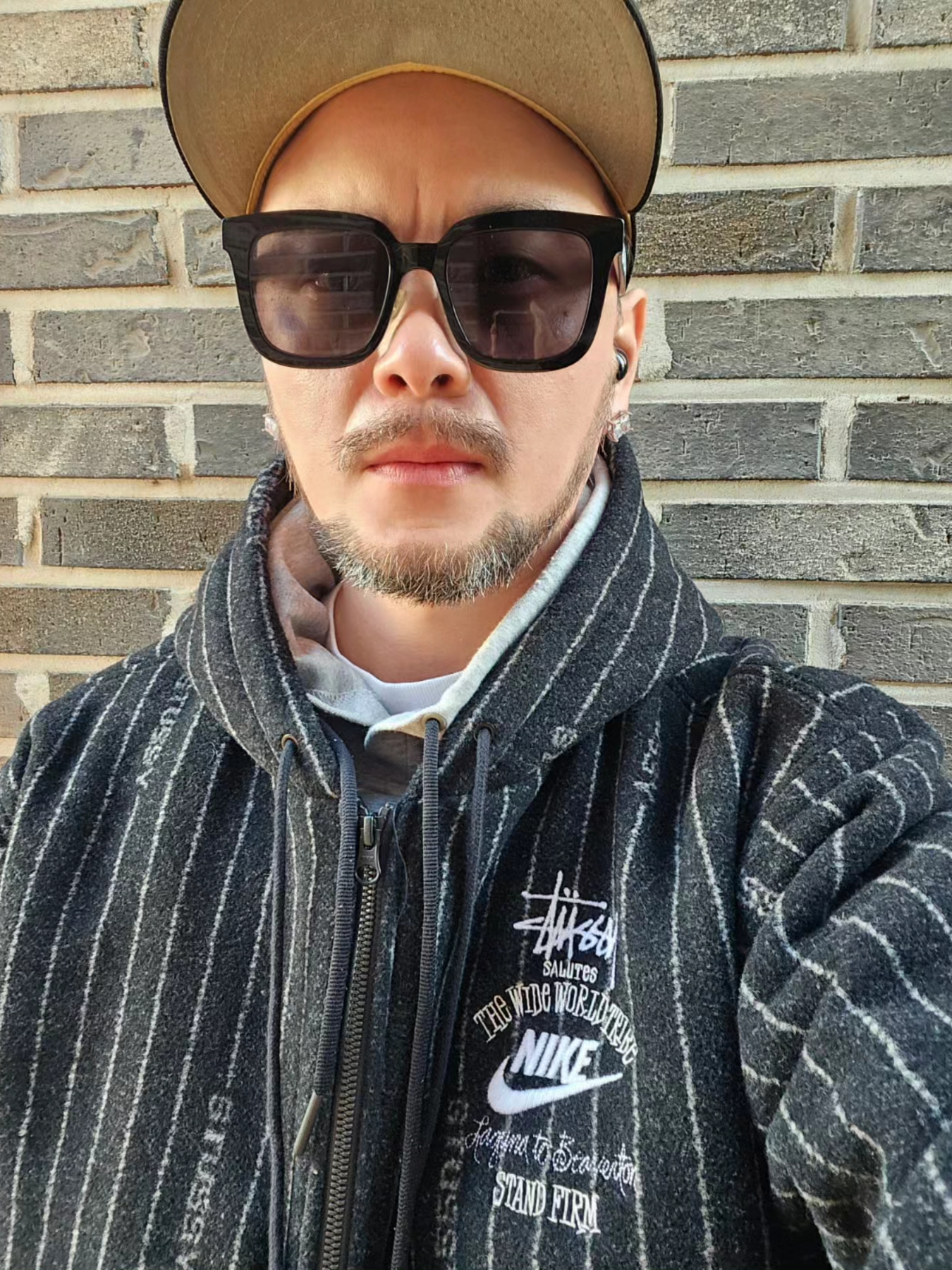 Nike x Stussy NRG Striped Wool Jacket Black (DR4023-010), Nike x Stussy NRG Striped Wool Pants Black (DR4021-010) 착용 스타일 - 1