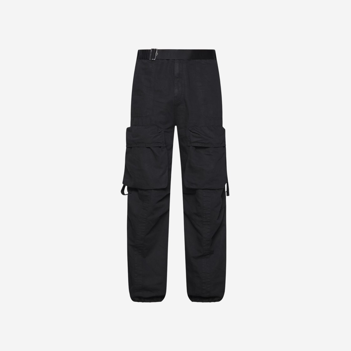 Diesel P-Malvio Garment-Dyed Cargo Pants in Linen Black 상세 이미지 1